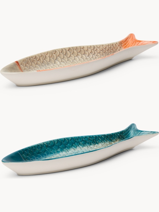 Fish-themed Ceramic Plate - Introductory Price