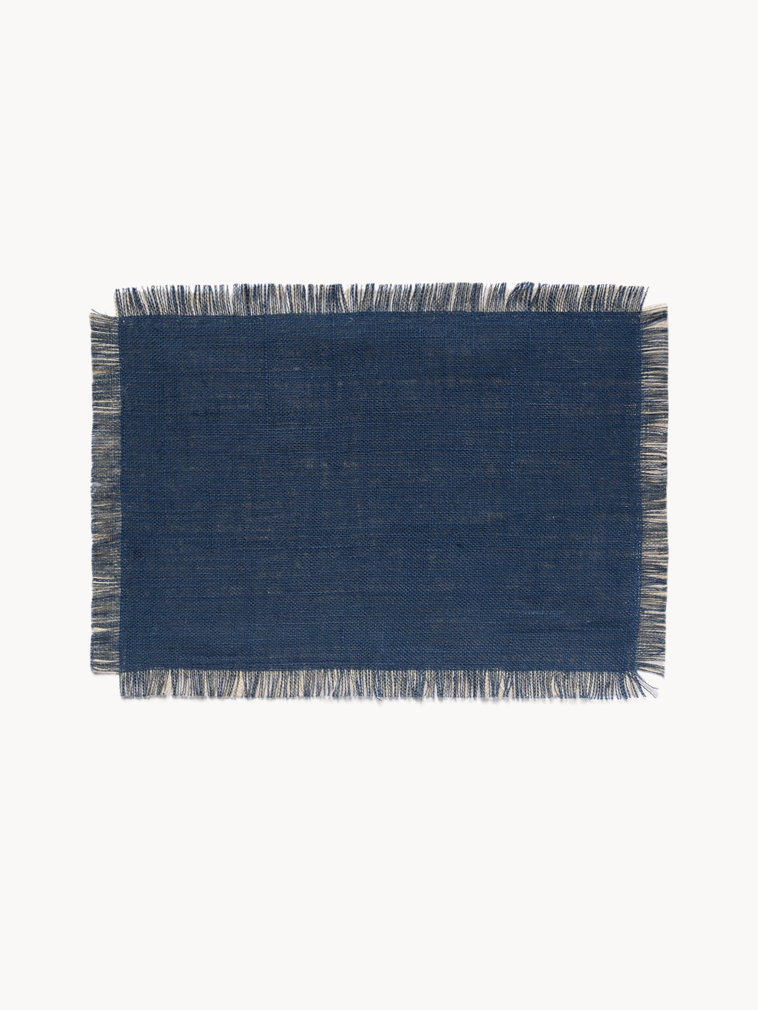 Jute placemat with fringe, Natural, large image number 0