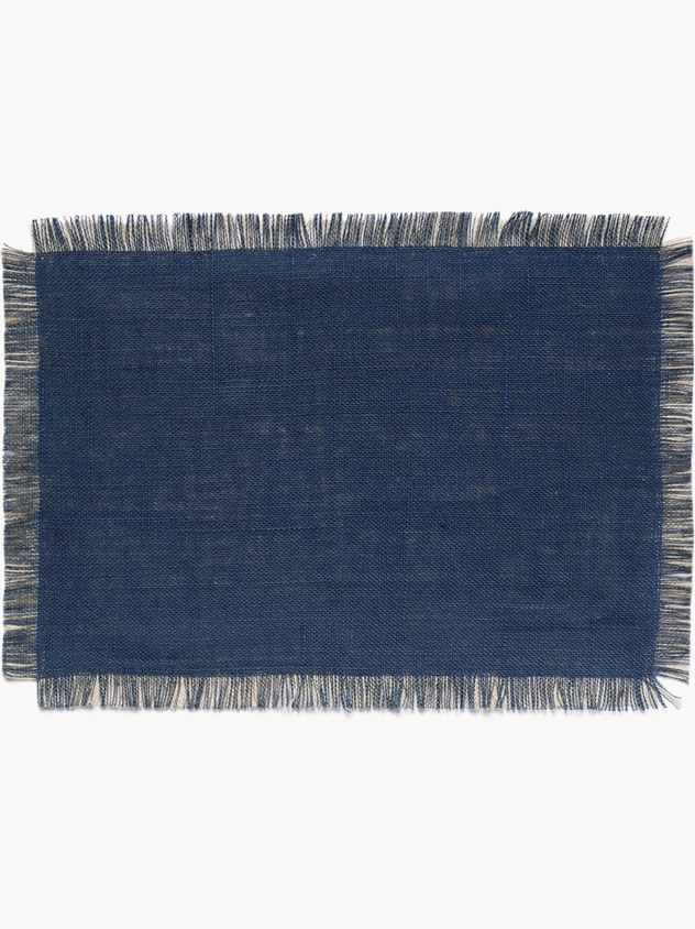 Jute placemat with fringe