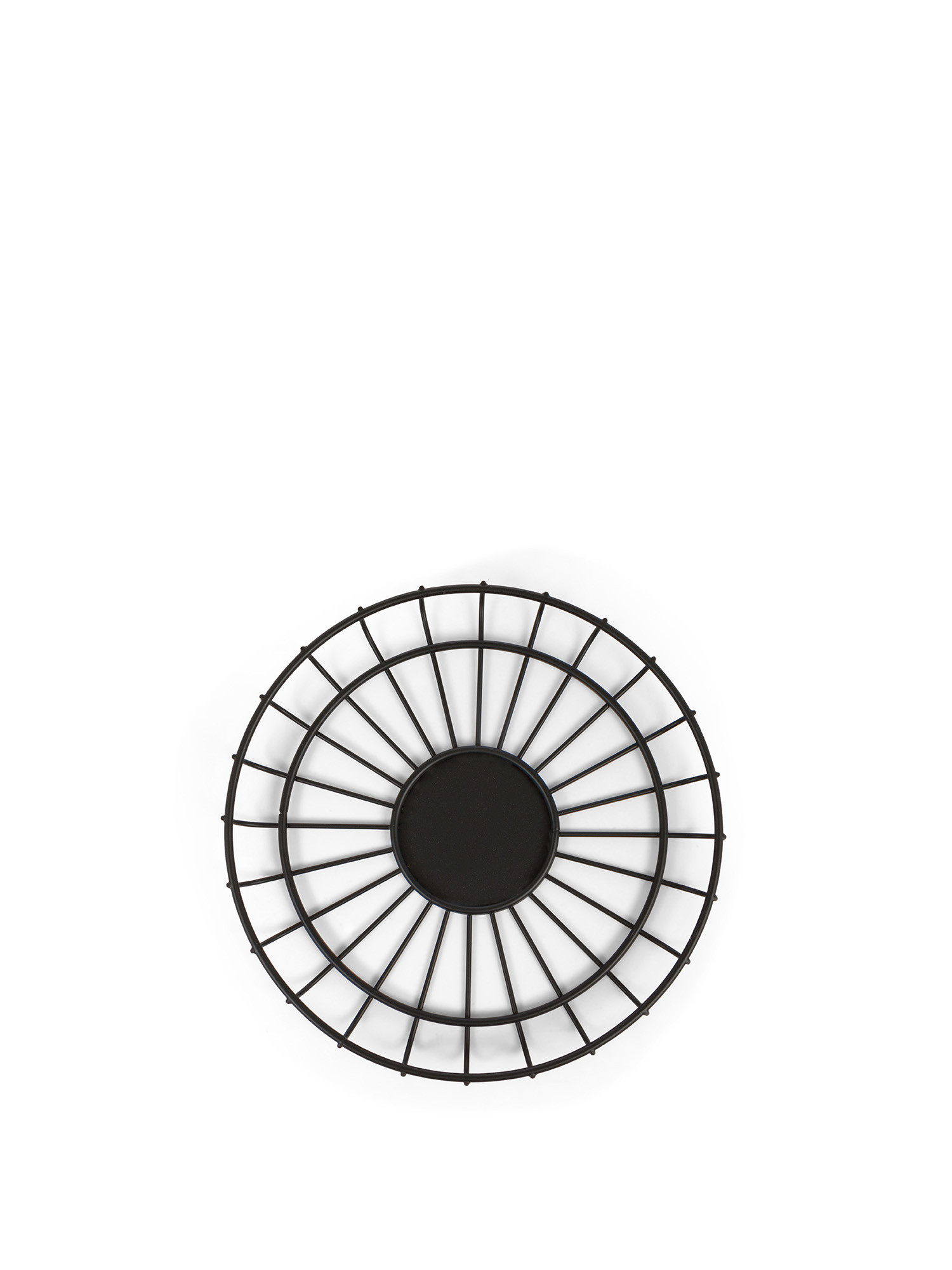 Trivet in enamelled iron, Black, large image number 0