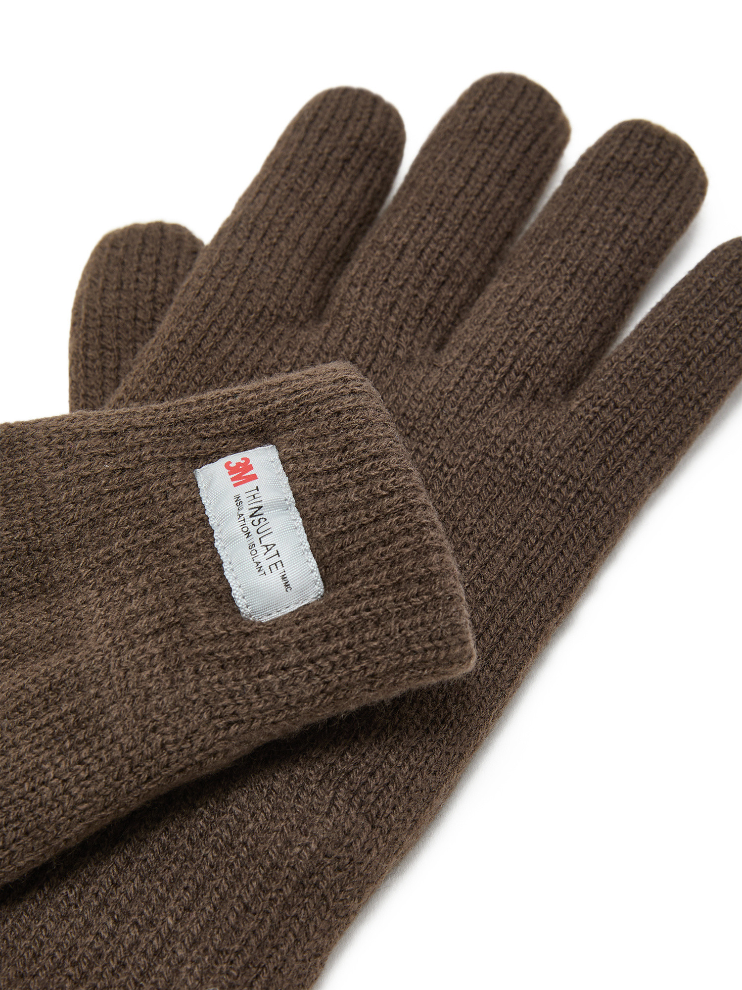 Luca D'Altieri - Knitted gloves, Brown, large image number 1