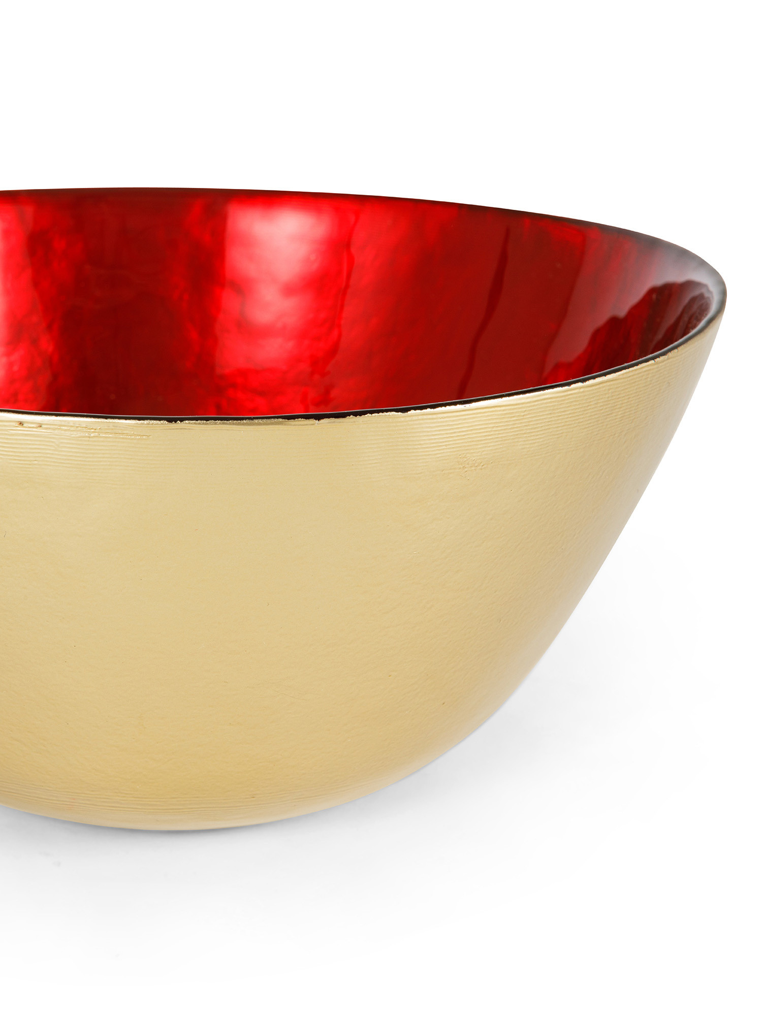 Glass bowl, Gold, large image number 1