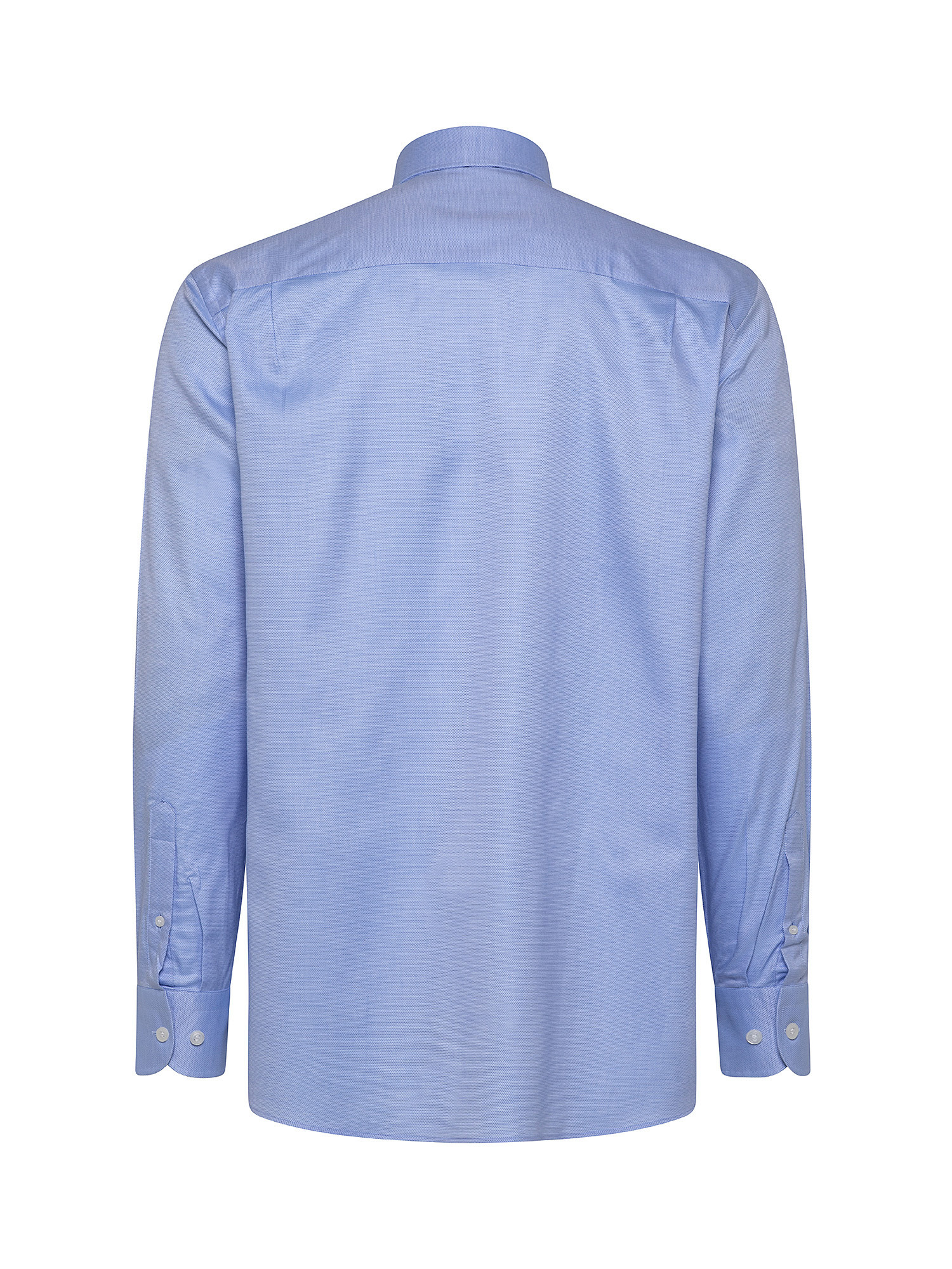 Camicia regular fit cotone armaturato, Azzurro, large image number 1