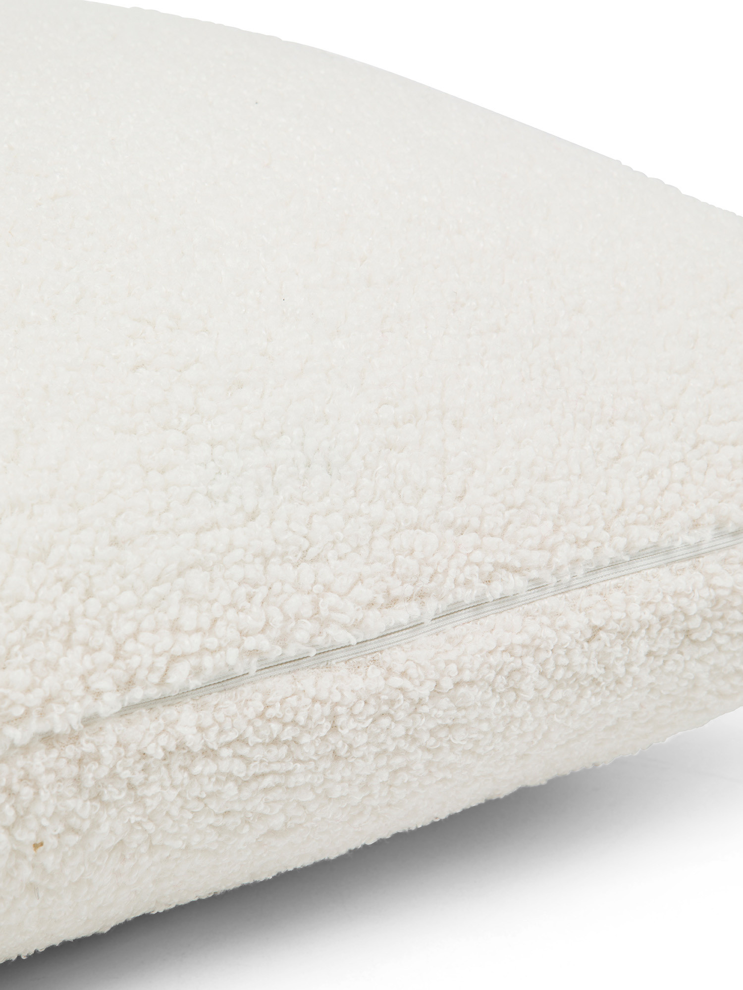 Cuscino tessuto bouclé 45x45cm, Bianco, large image number 2