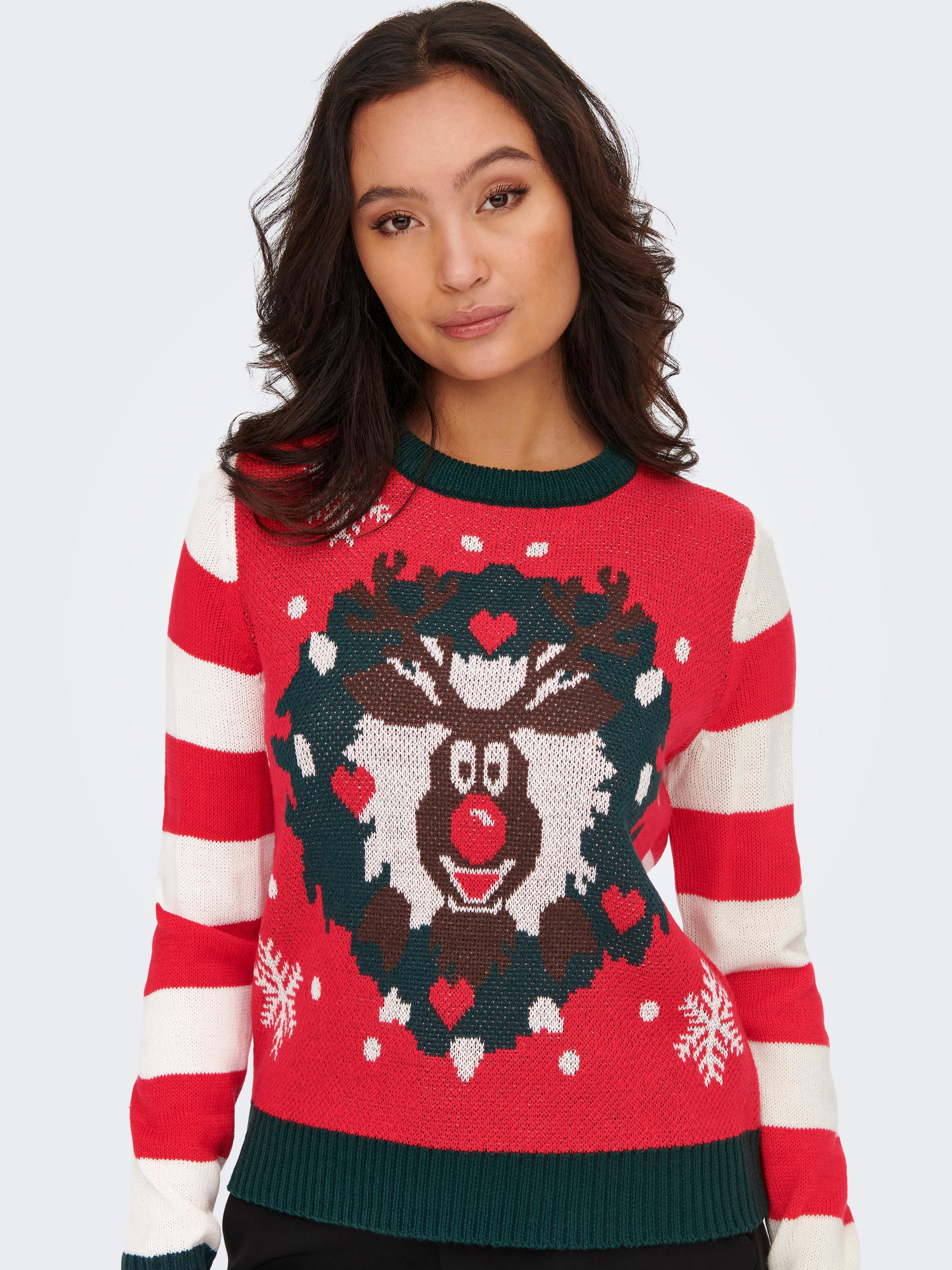 jersey with christmas pattern, Red, large image number 3