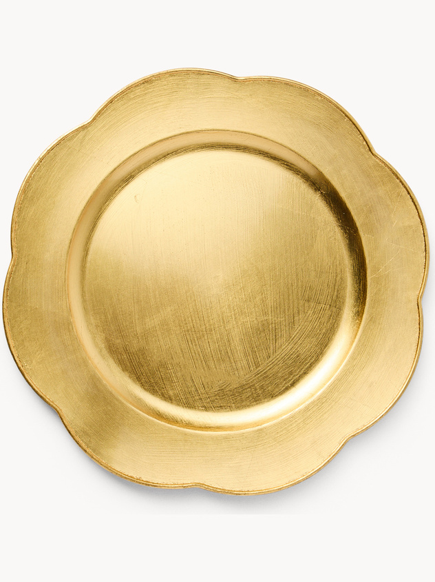 Sottopiatto con falda ondulata