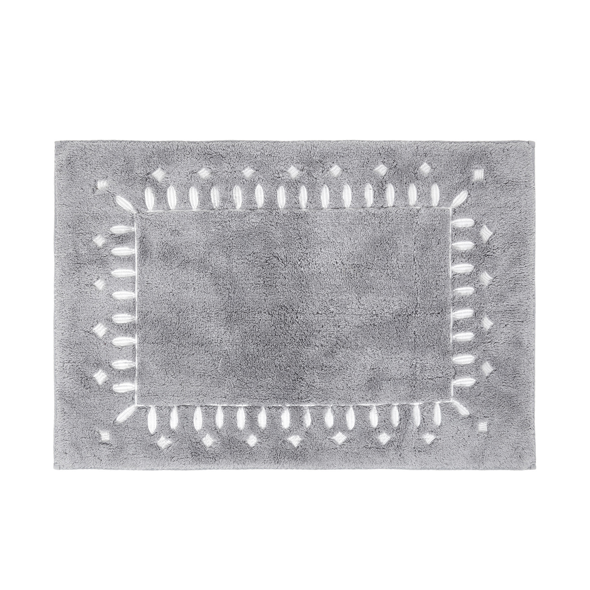 Pure cotton bath mat, Grey, large image number 0