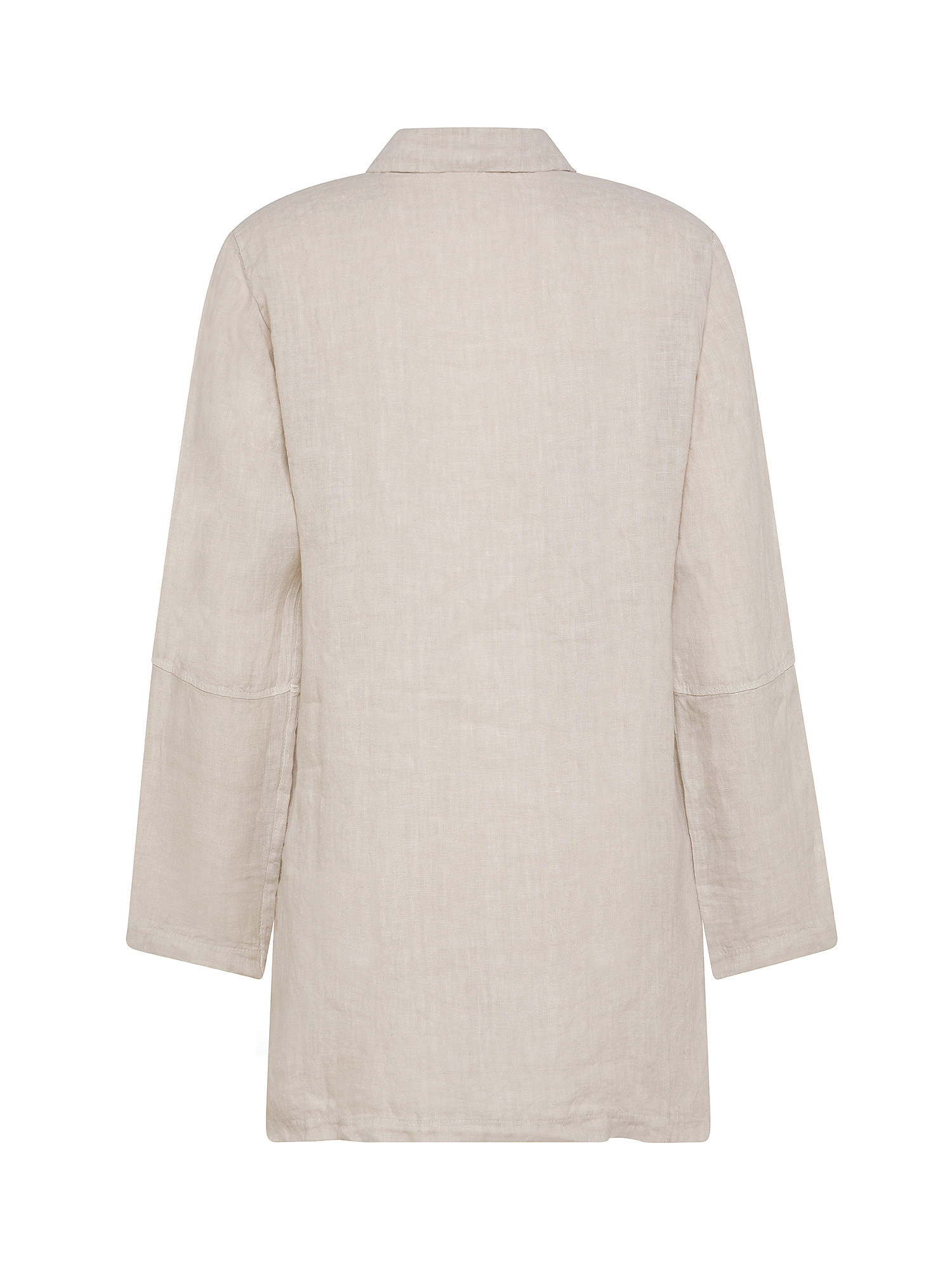 Koan - Long linen shirt, Beige, large image number 1