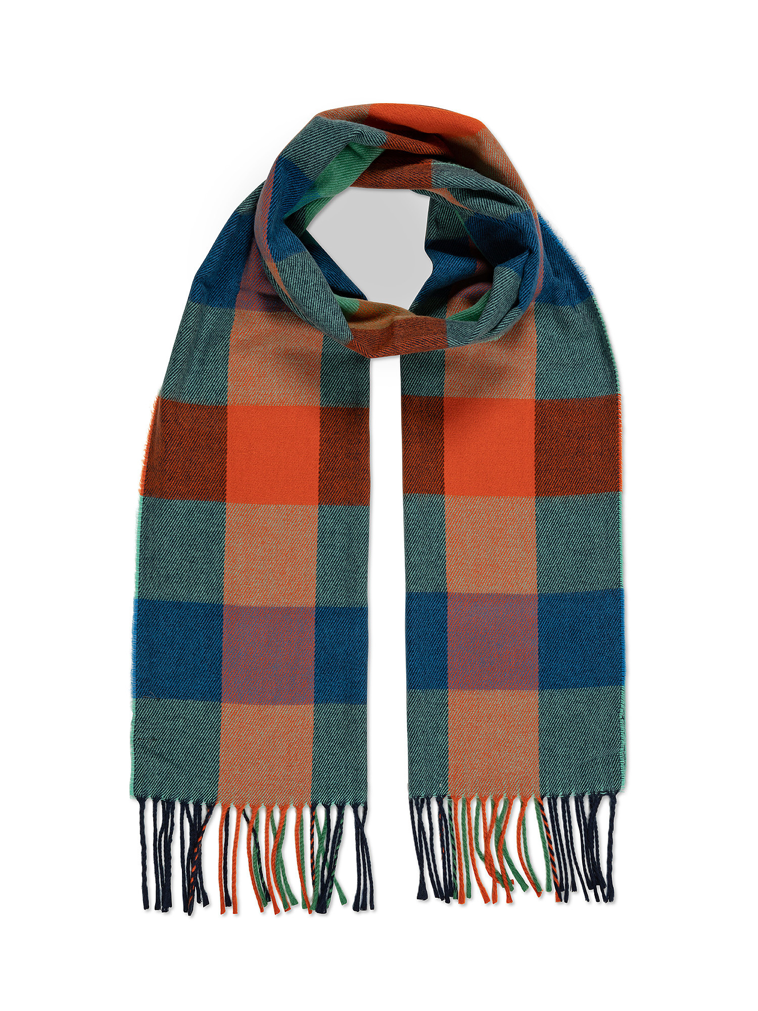 Scottish plaid scarf, Blue, large image number 0