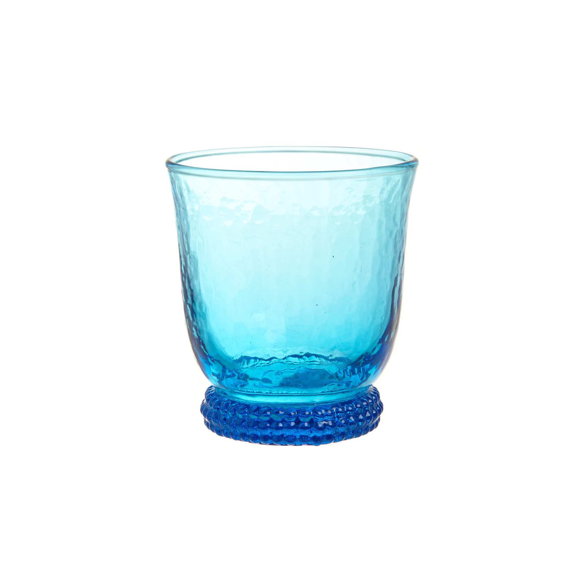 Bicchiere vetro colore in pasta, Azzurro, large image number 0
