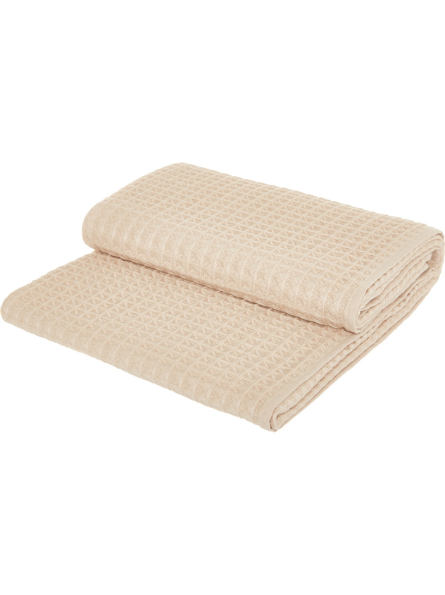 Solid color honeycomb cotton bath towel