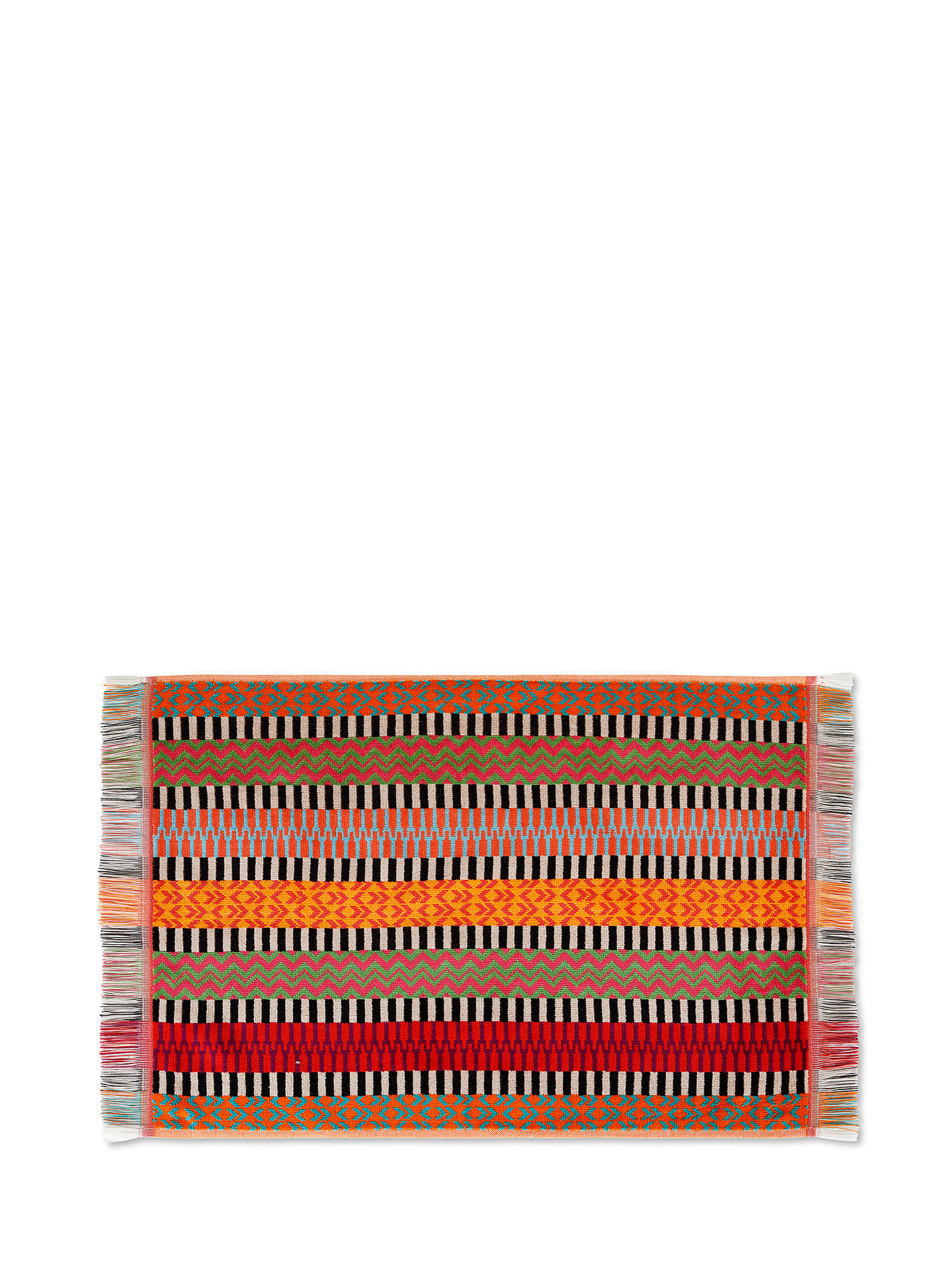 Asciugamano cotone velour motivo astratto, Multicolor, large
