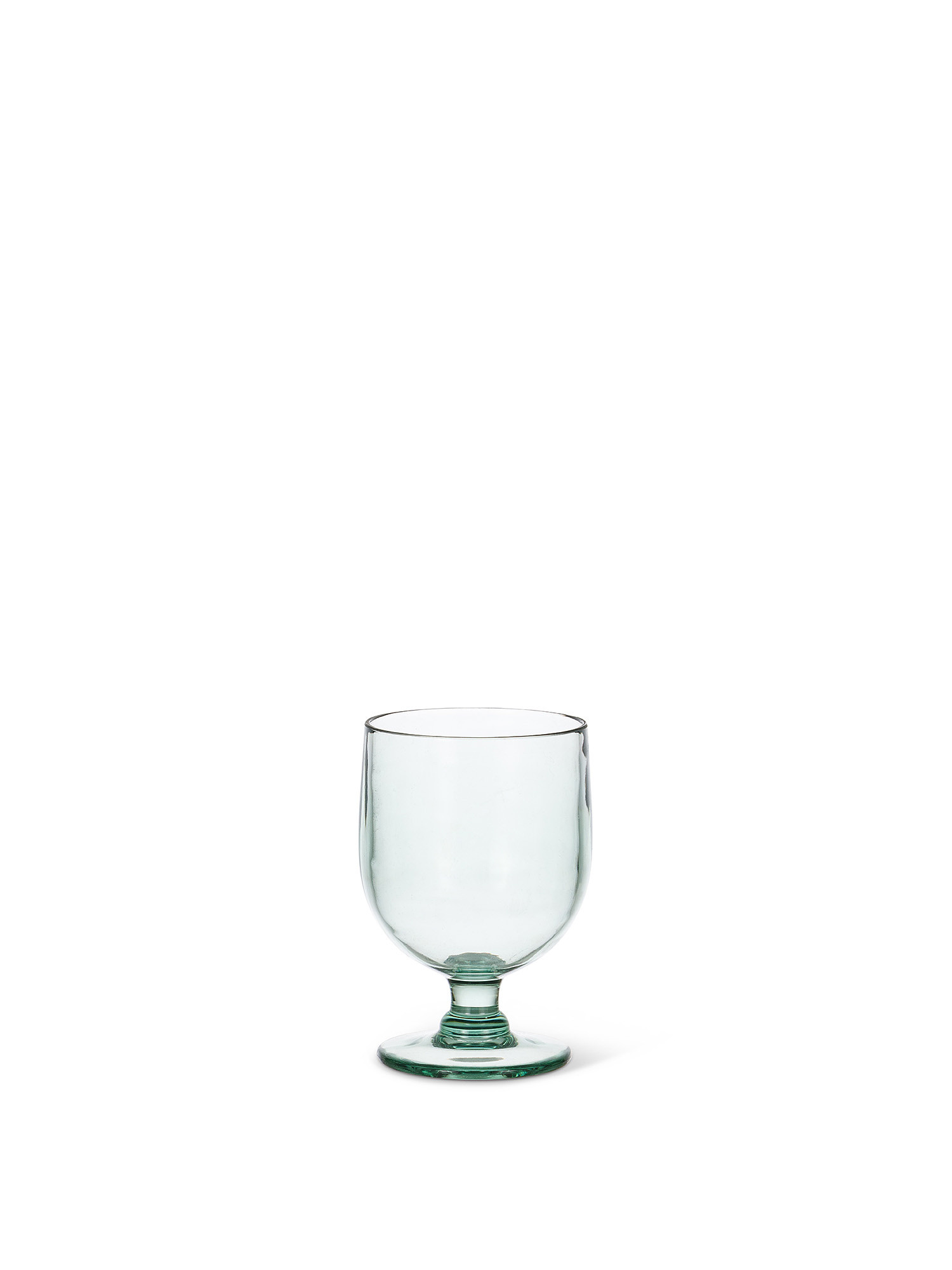 Low colored plastic goblet, Green, large image number 0