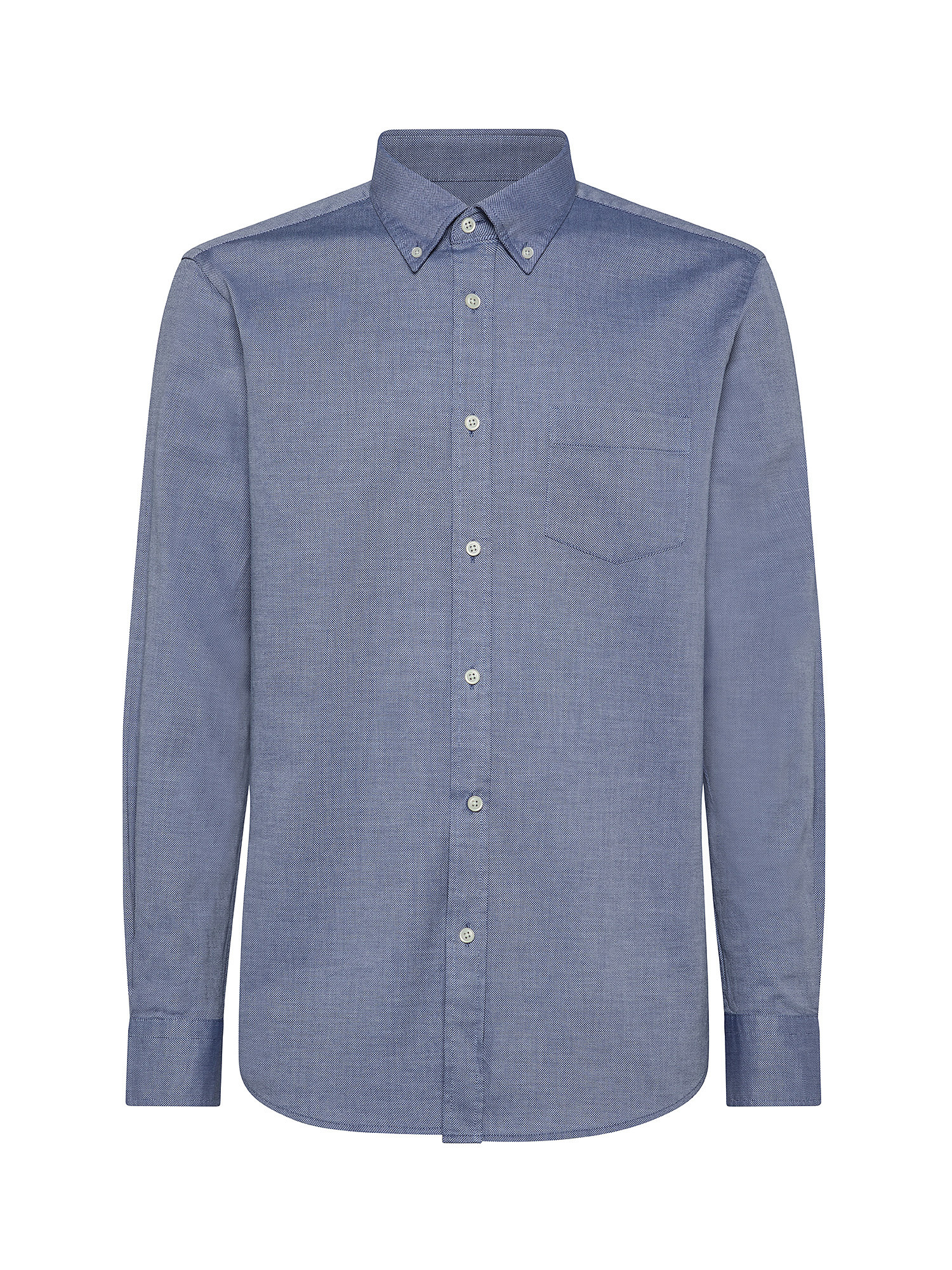 Oxford fabric shirt, Blue, large image number 0