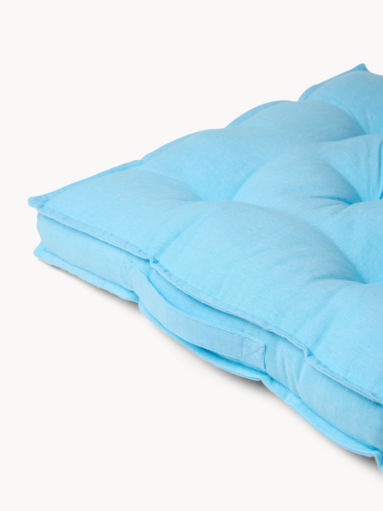 Chambray Cotton Mattress Pillow - Introductory Price, Blue, large image number 1