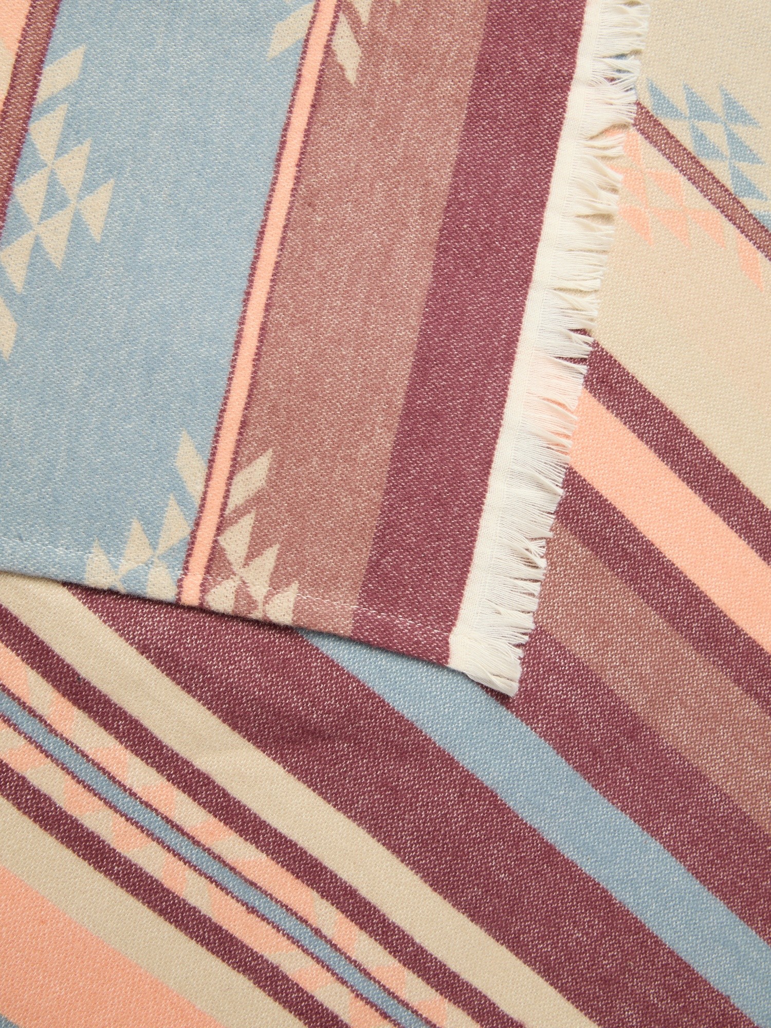 Striped Carded Cotton Throw - Discounted Price, Multicolor, large image number 1