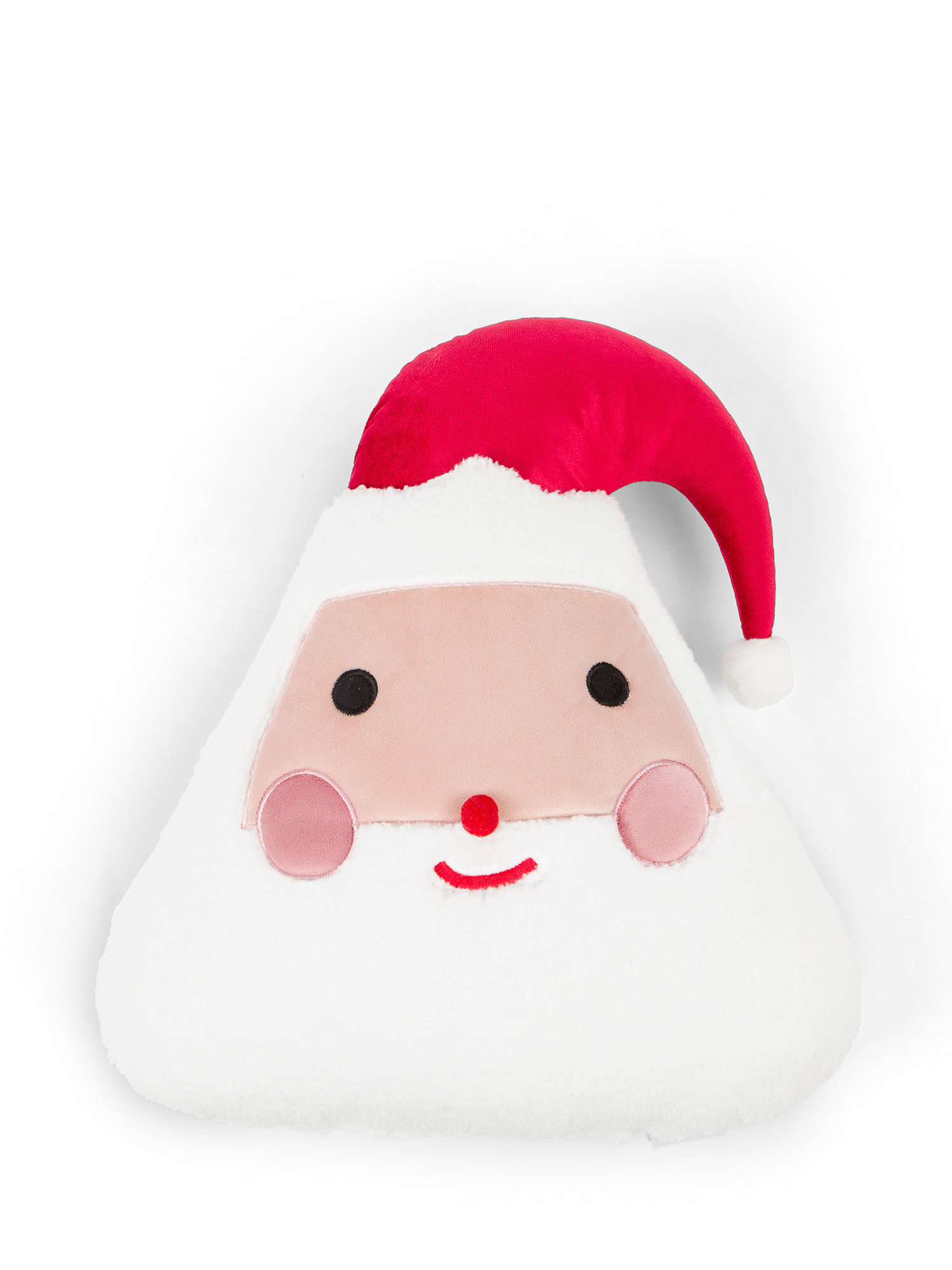 Cuscino in velluto a Babbo Natale, Bianco, large image number 0