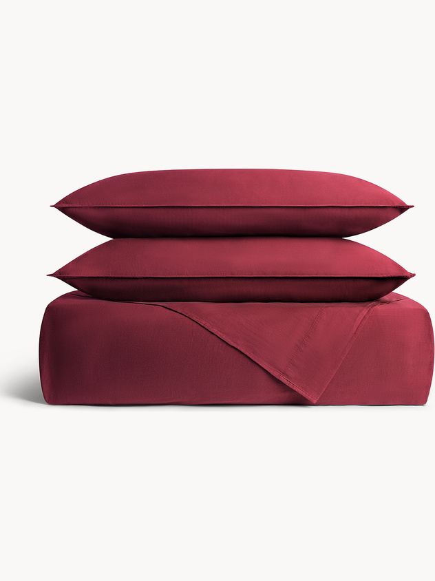 Flat sheet in washed cotton sateen