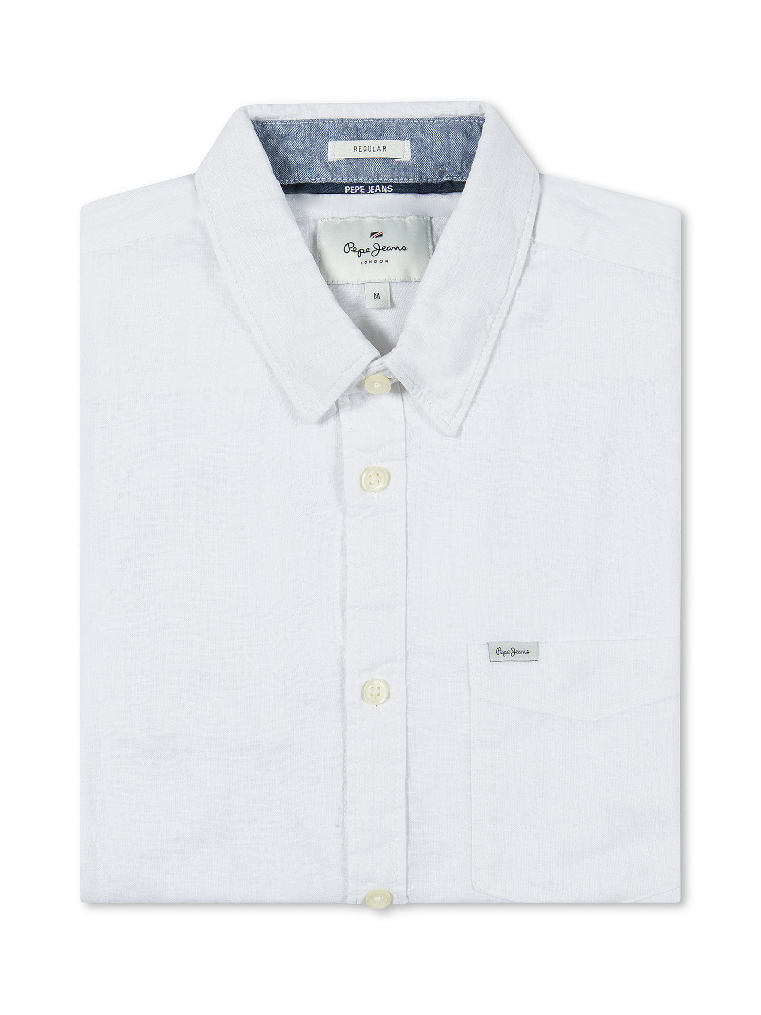 Pepe Jeans -  Camicia in misto lino, Bianco, large image number 0