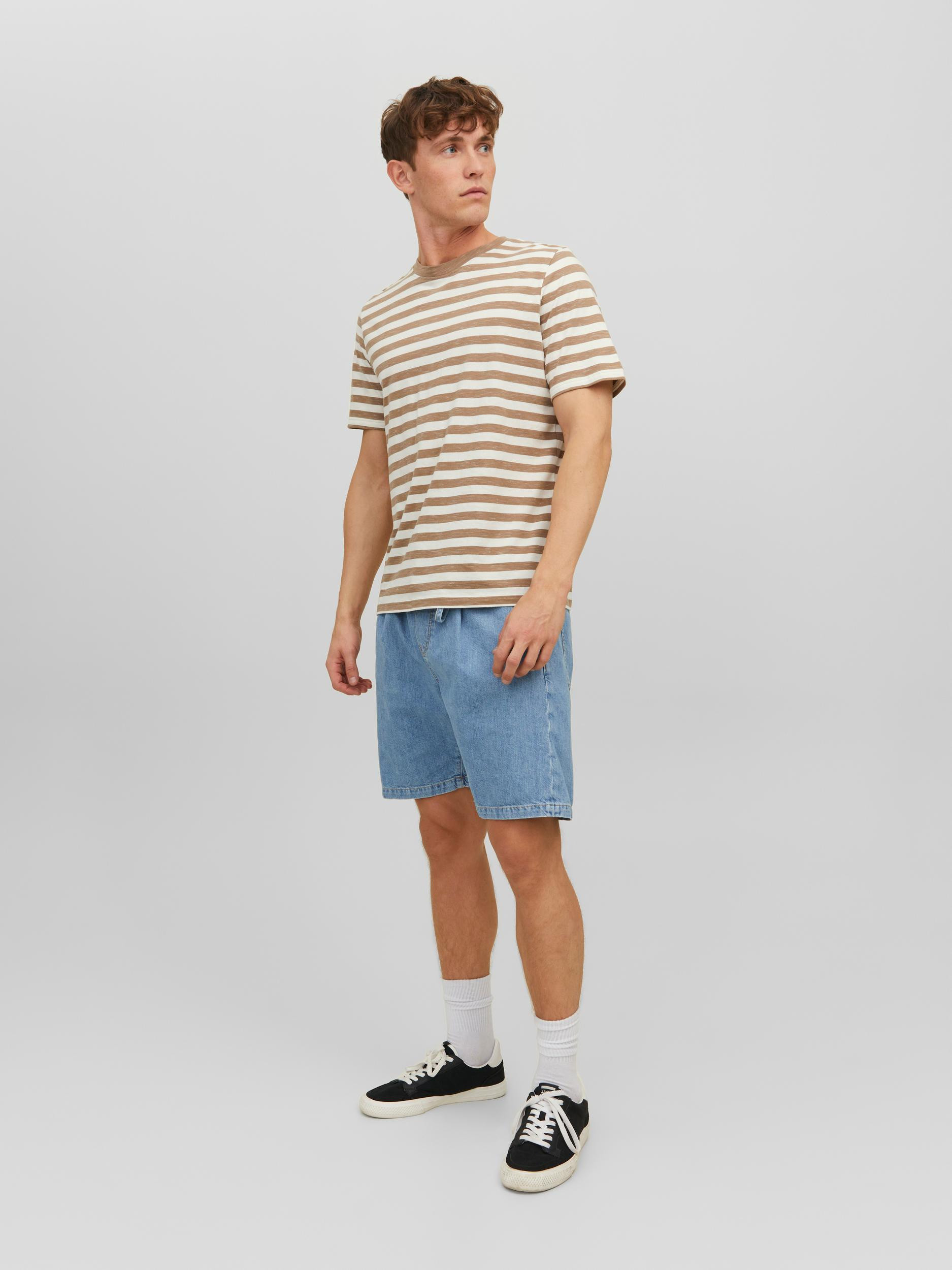 Jack & Jones - Striped T-Shirt, Beige, large image number 5