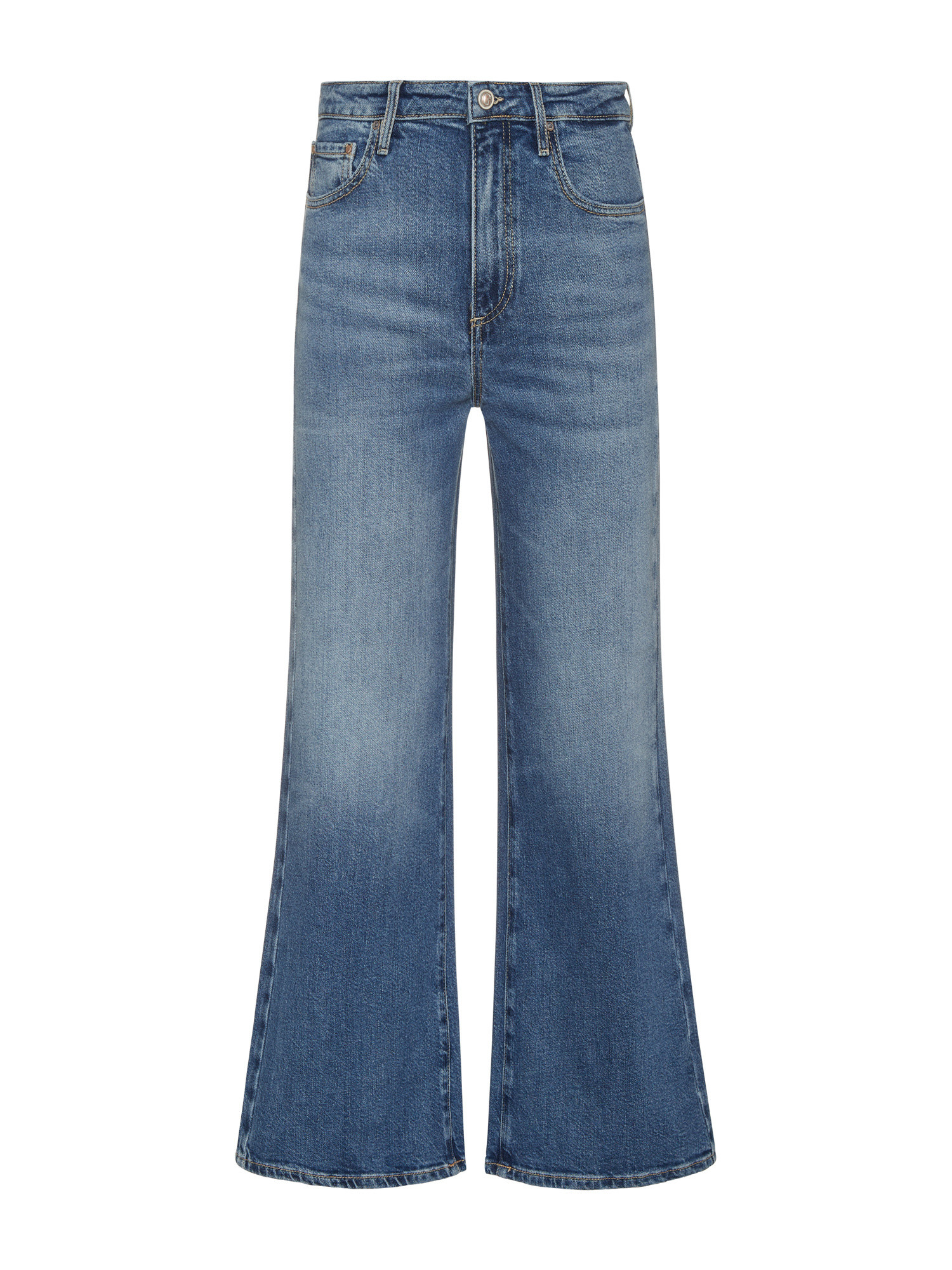 Guess - Five pocket wide leg jeans, Denim, large image number 0