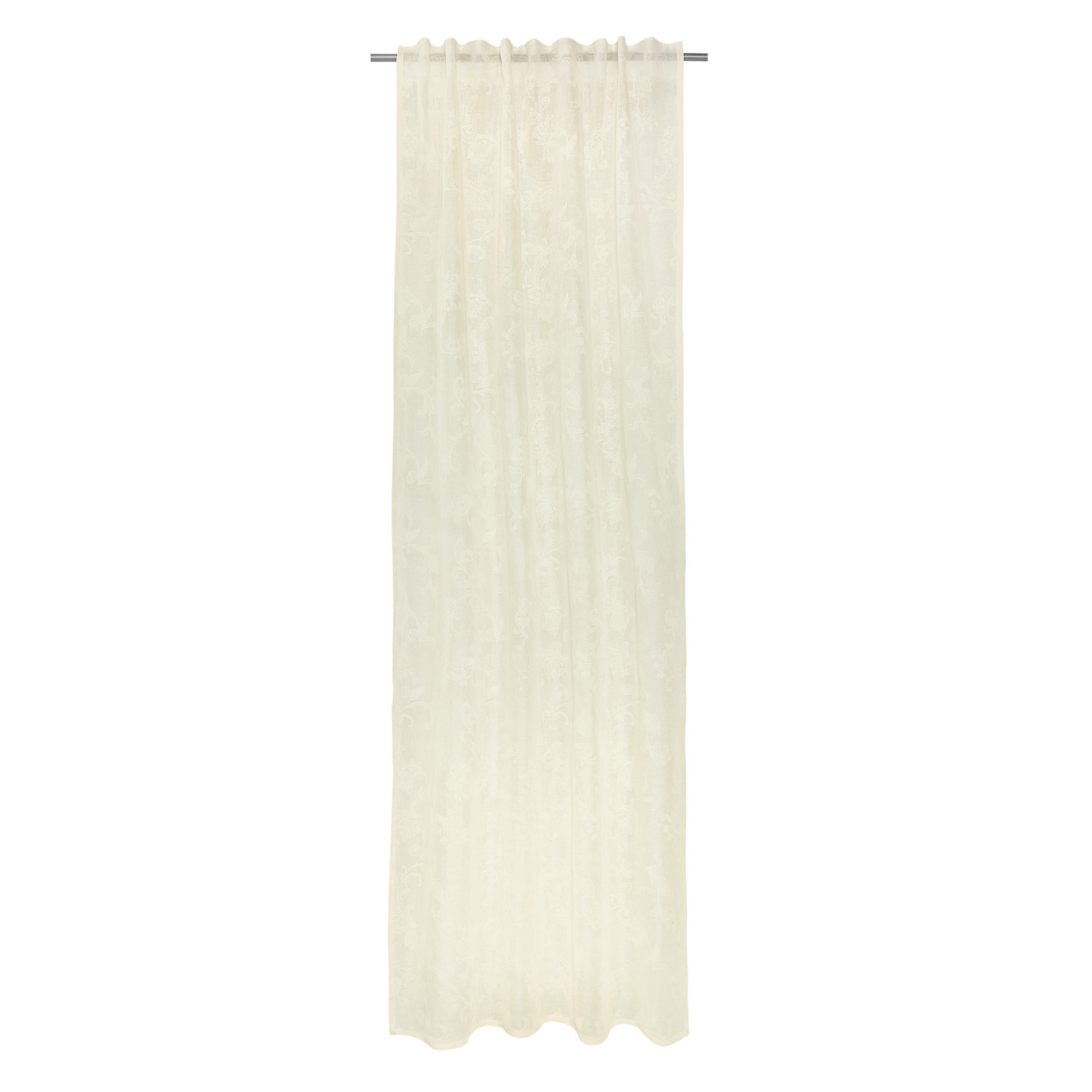 Tenda ricamo paisley, Beige, large image number 2