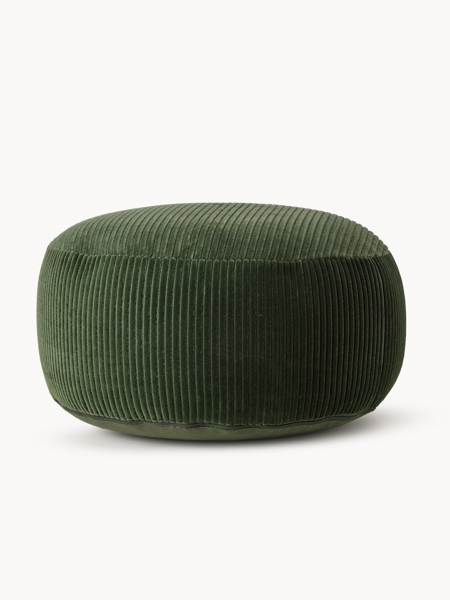 Corduroy pouf, Green, large image number 0