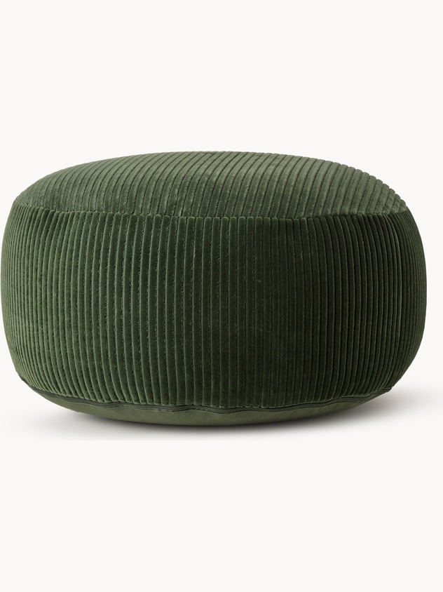 Corduroy pouf
