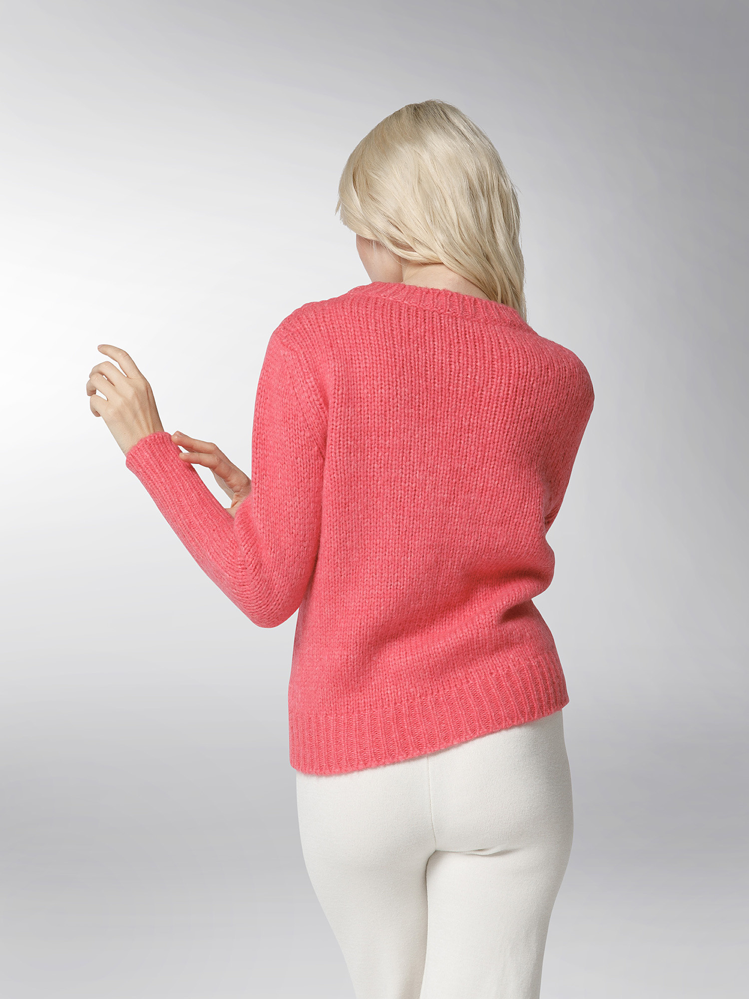 K Collection - Crewneck sweater, Pink Fuchsia, large image number 5