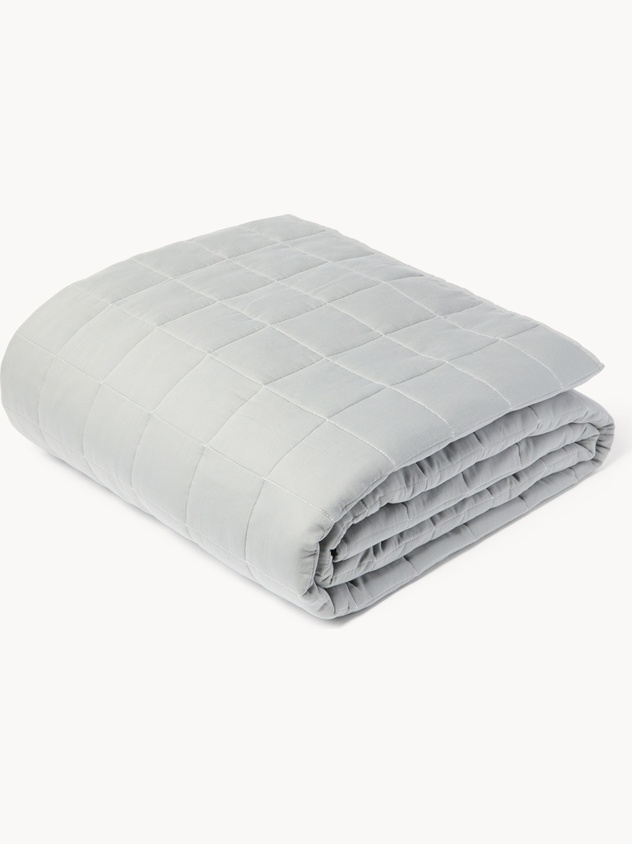 Solid-Color Cotton Sateen Quilt - Discounted Price