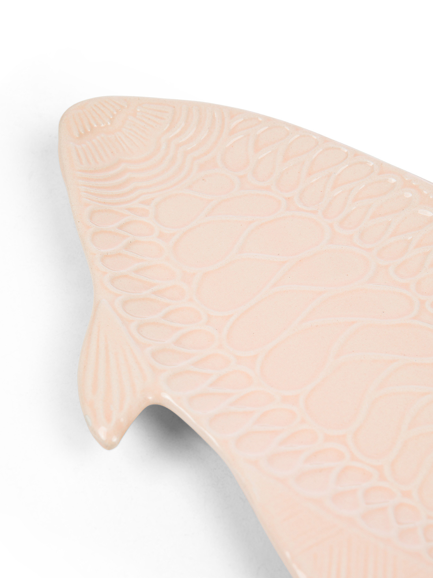 Decorative plate in the shape of a fish, Light Pink, large image number 1