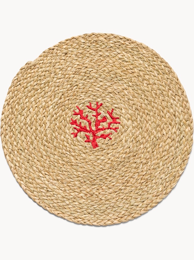 Tovaglietta ricamata a tema marino