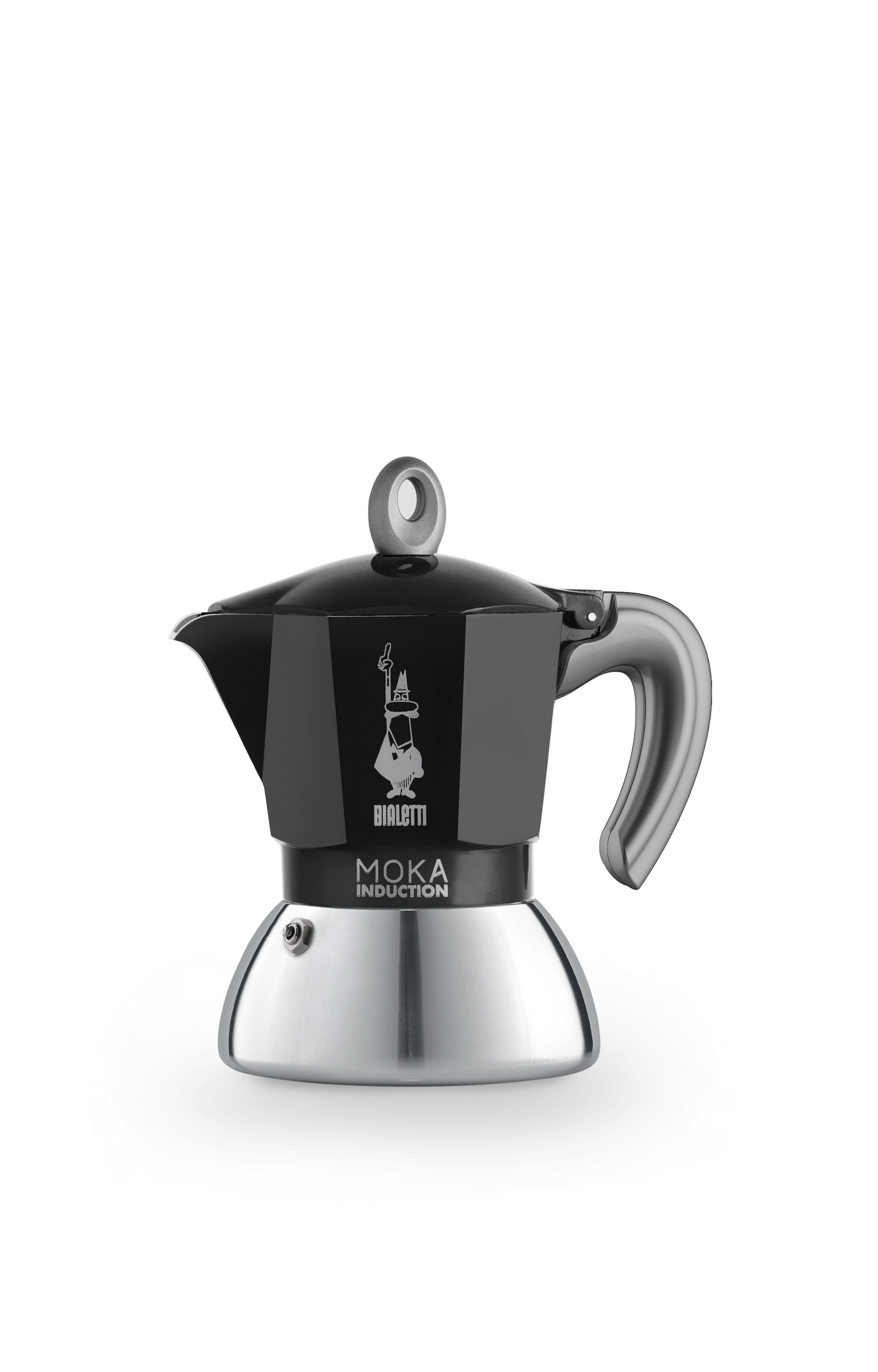 Bialetti - Moka Induction 2 cups, Black, large image number 0