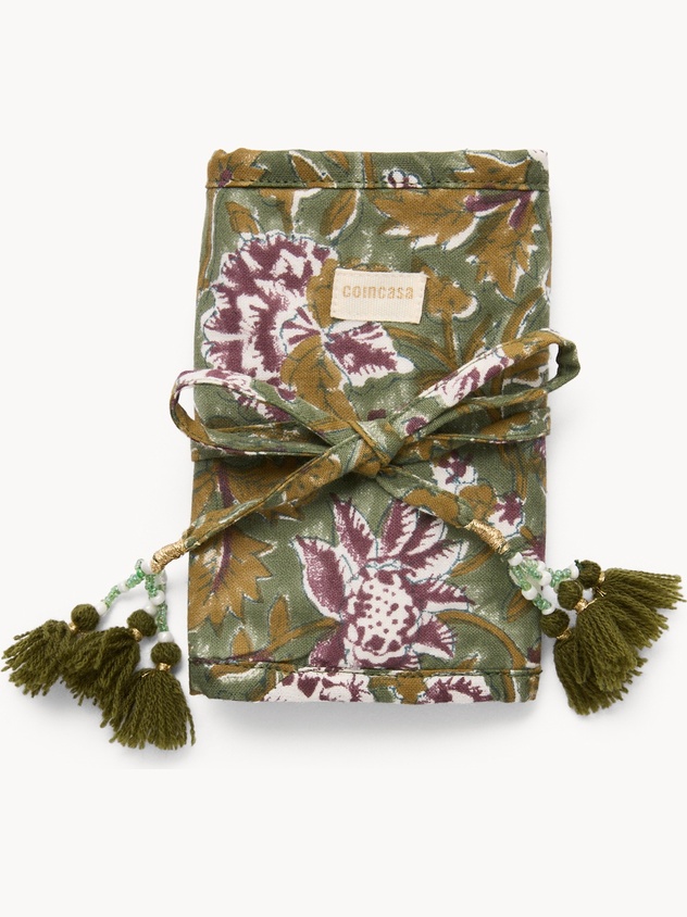Printed fabric jewelry box