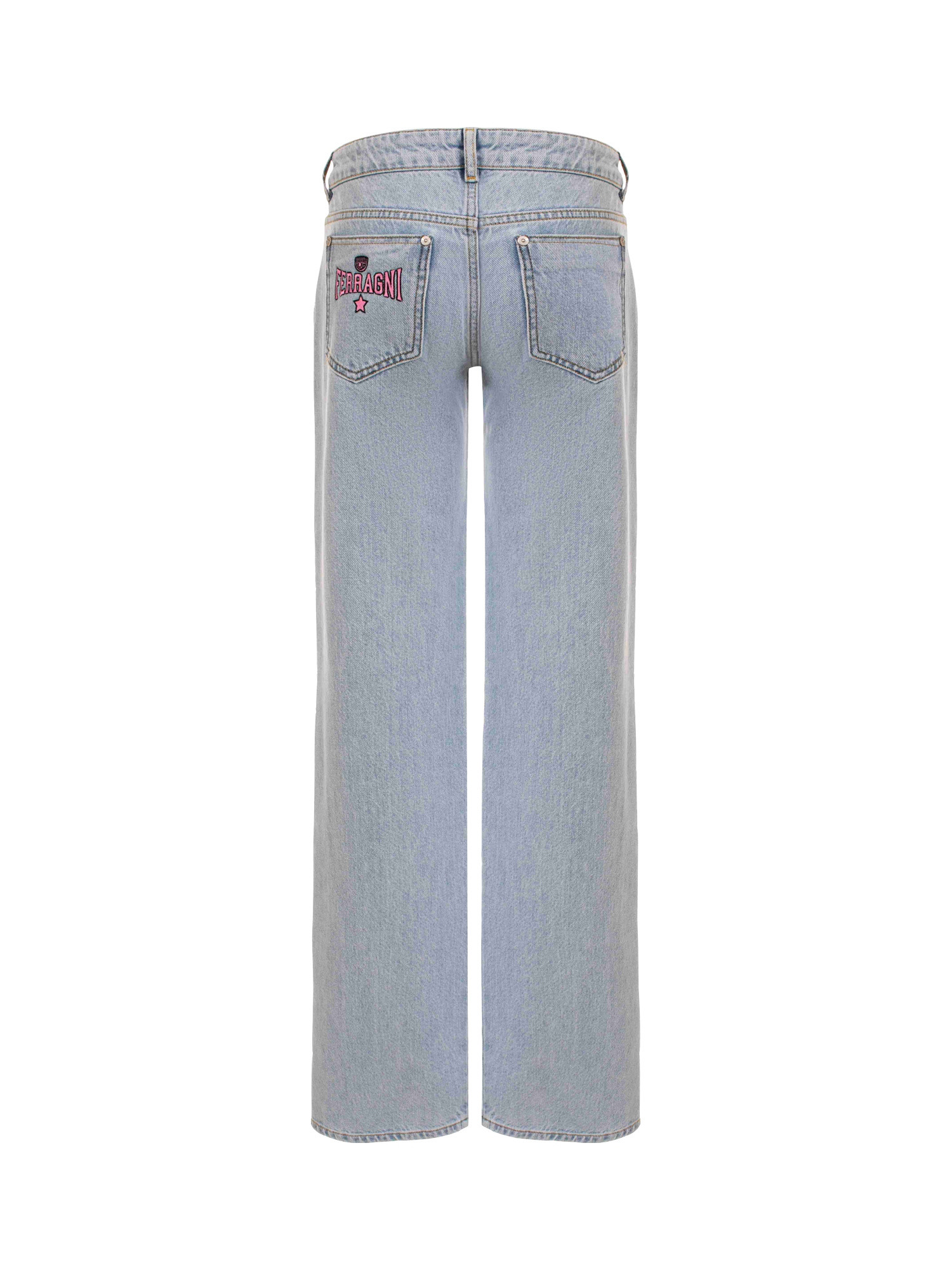 Chiara Ferragni - Low waist 5-pocket jeans, Denim, large image number 1