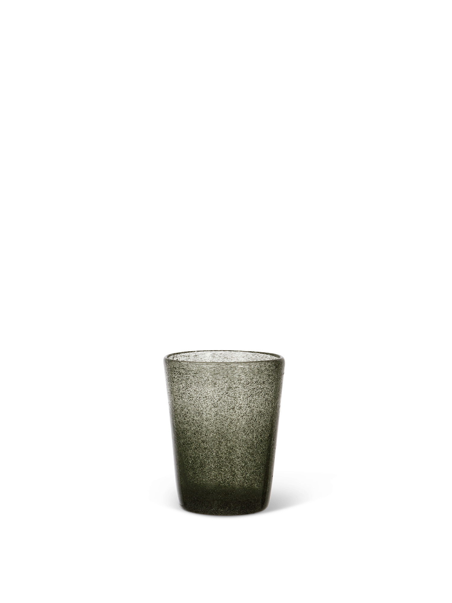 Bicchiere vetro colorato in pasta Matera, Nero, large image number 0