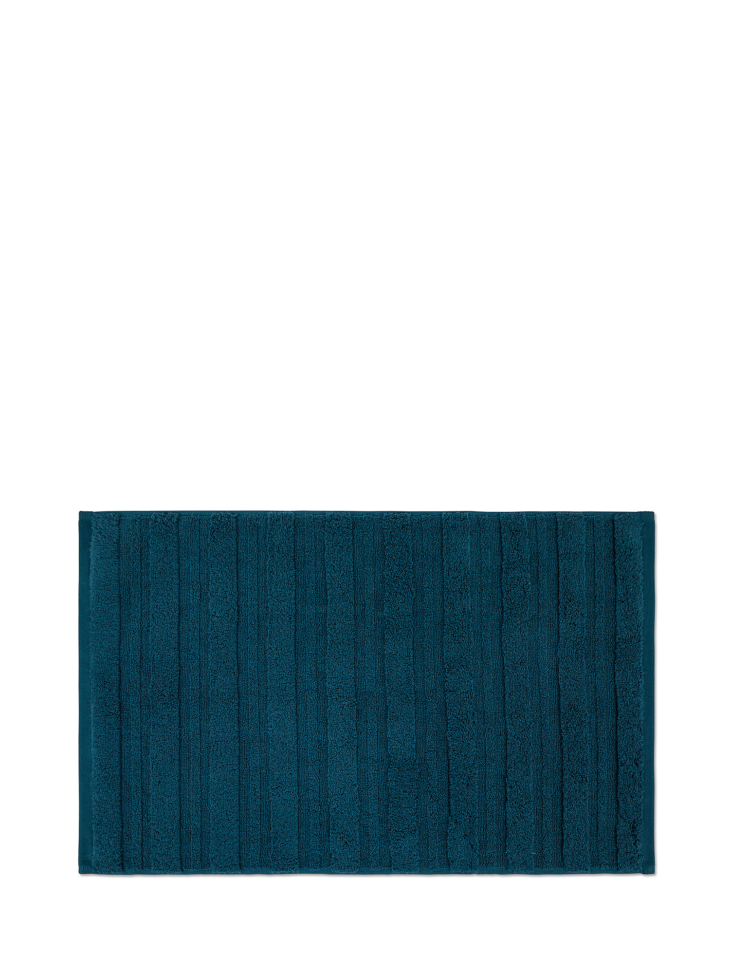 Asciugamano puro cotone tinta unita Zefiro Gold, Blu, large image number 1