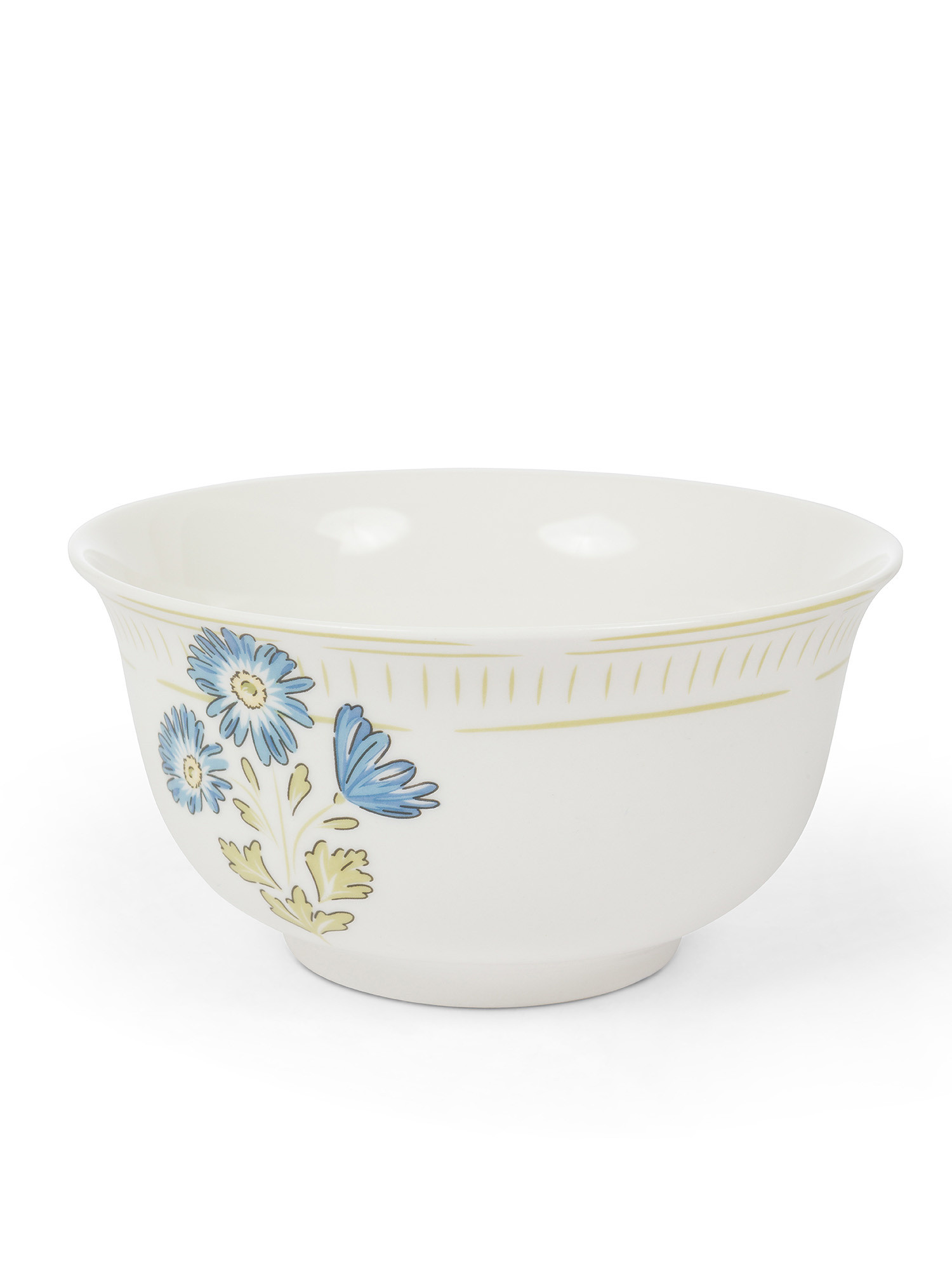 New bone china bowl with flower motif, Pink, large image number 1