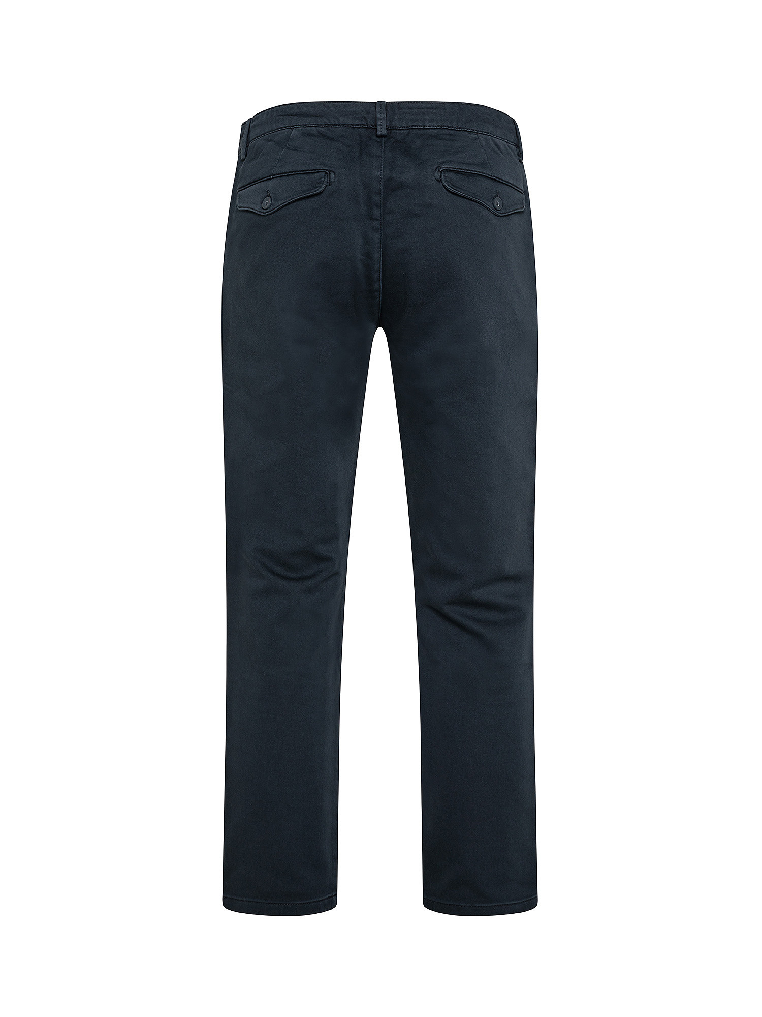 Pantalone chinos regular in felpa, Blu, large image number 1