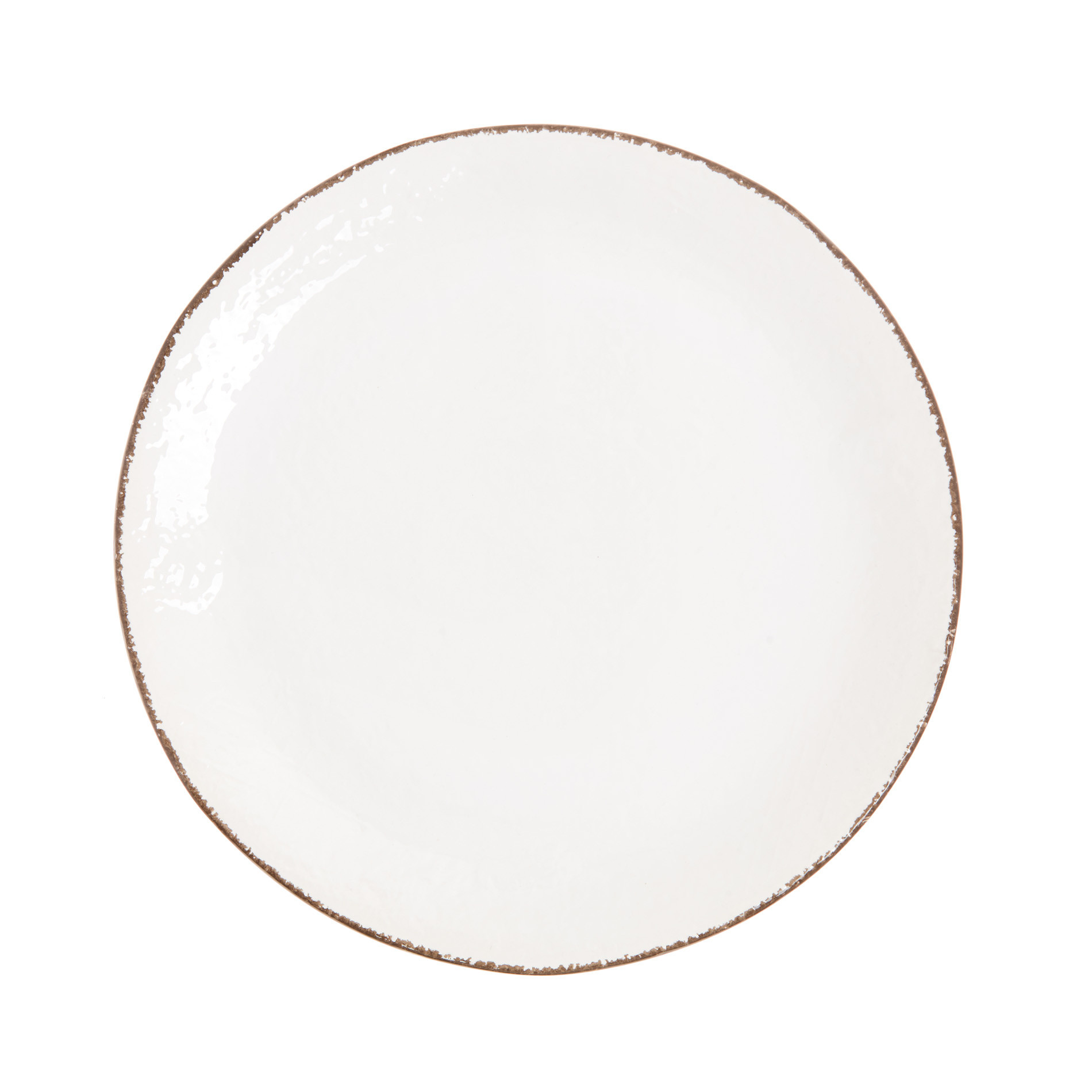 Piatto da portata ceramica artigianale Preta, Bianco, large image number 0