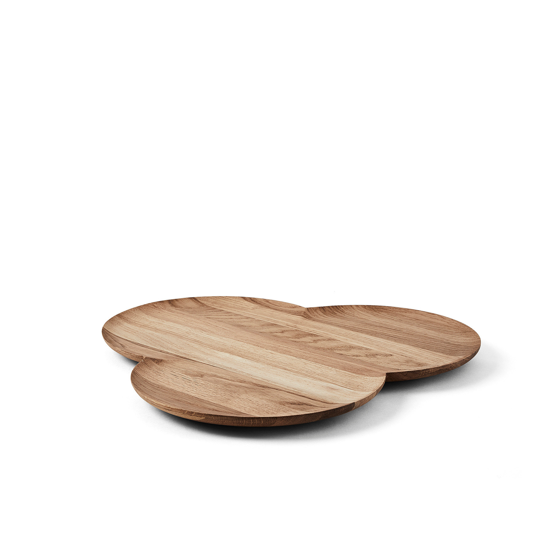 Oak wood tray by Agustina Bottoni, Dark Brown, large image number 0