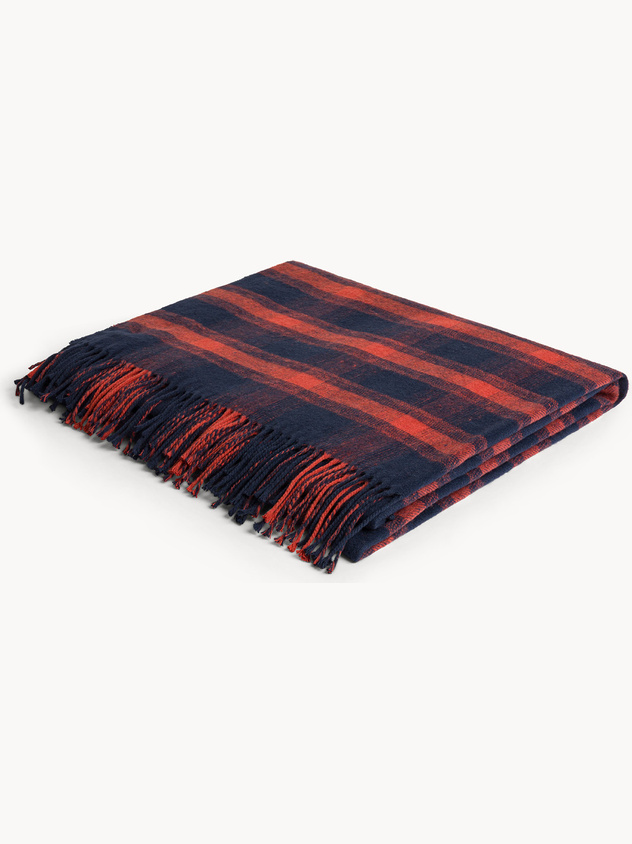 Tartan throw made in Italy