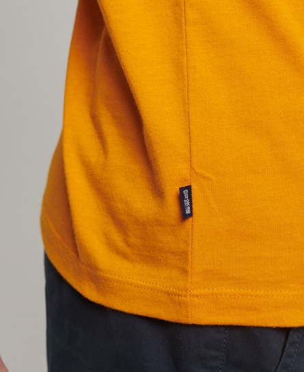 Superdry - T-shirt girocollo con logo, Arancione, large image number 6