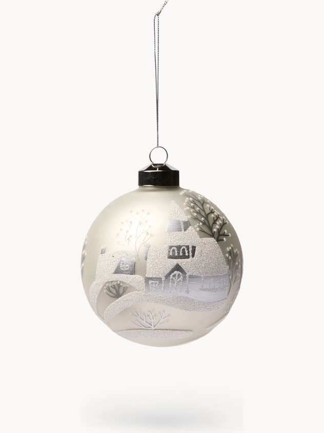 Pallina albero in vetro