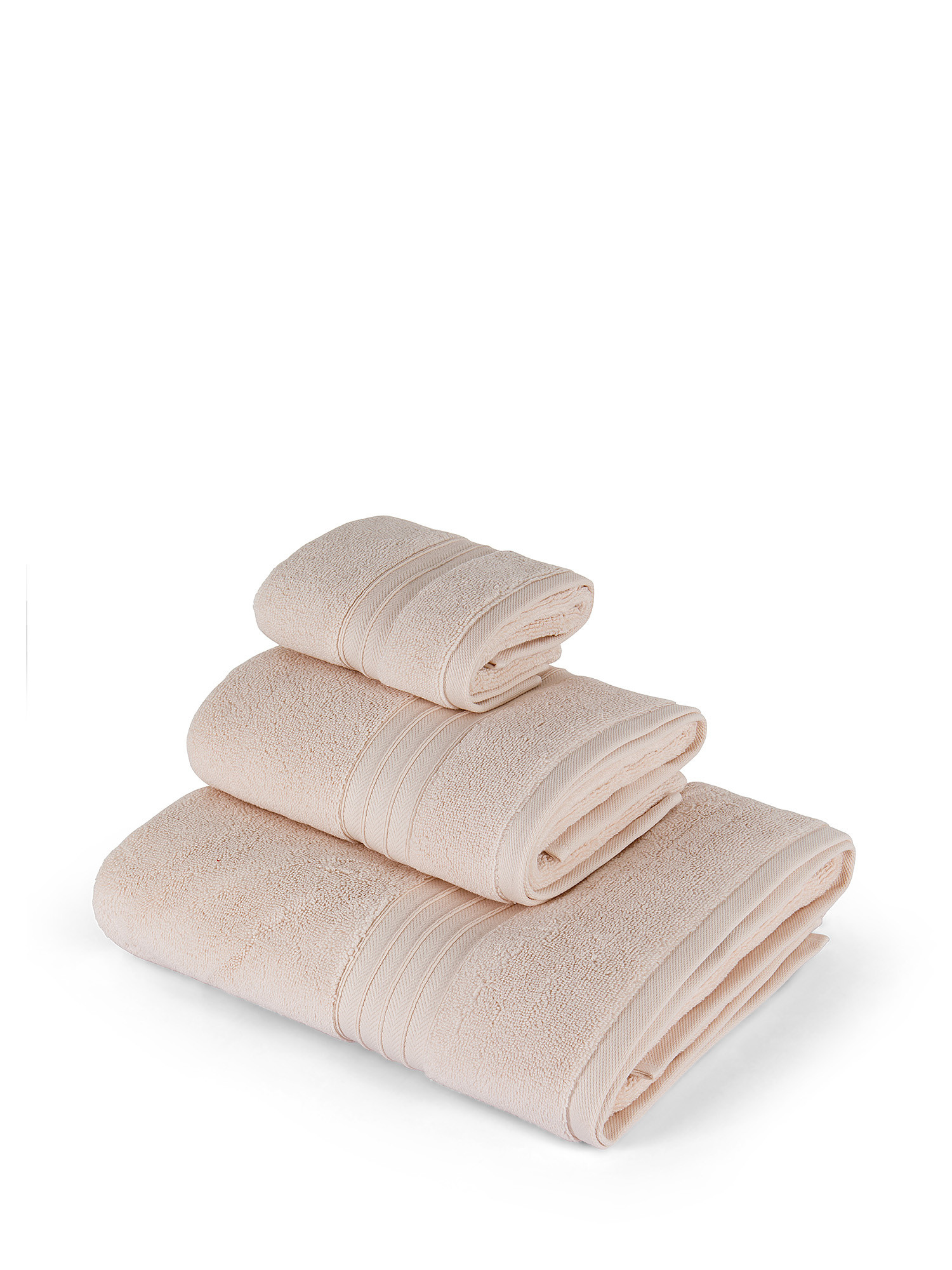Thermae solid colour 100% cotton towel, Powder Pink, large image number 0