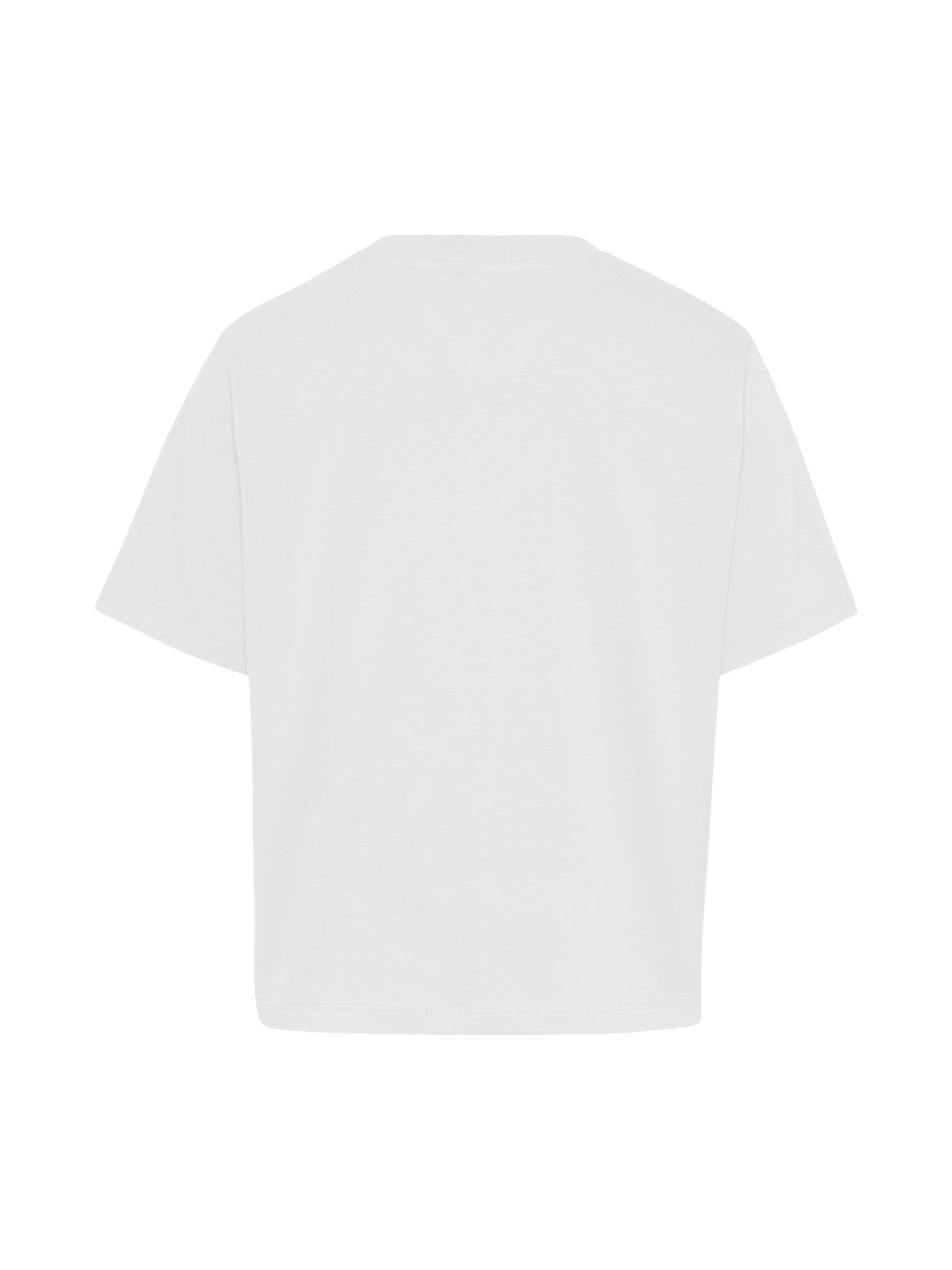 T-shirt regular fit con logo, Bianco, large image number 1