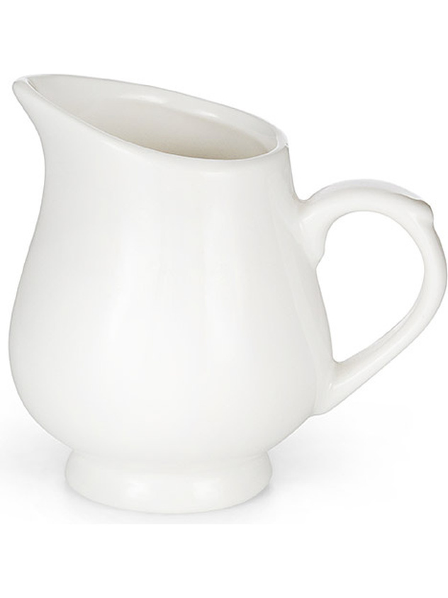 White porcelain milk jug