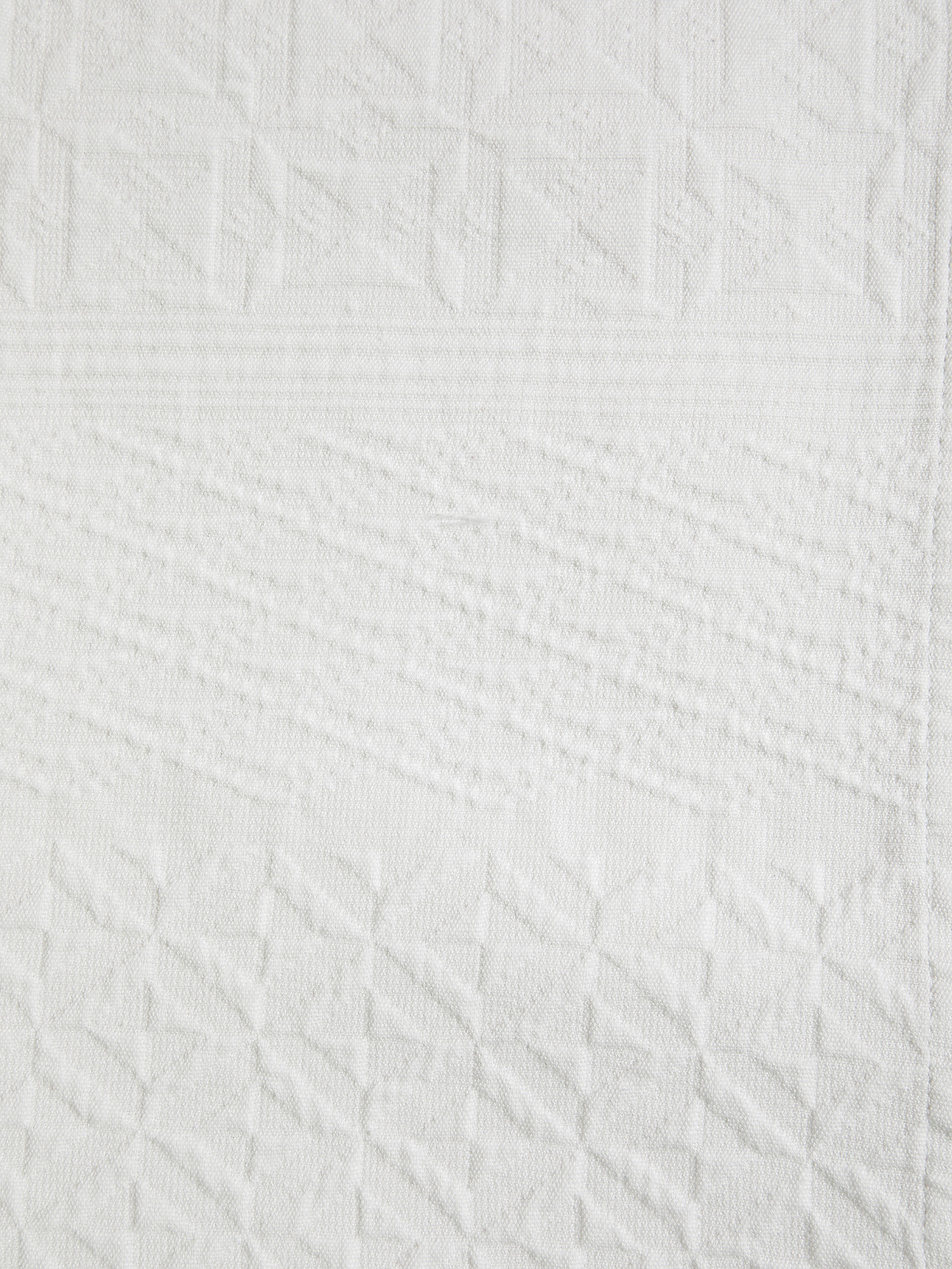 Washed yarn-dyed cotton bedspread with embossed decoration Portofino, Pearl Grey, large image number 1