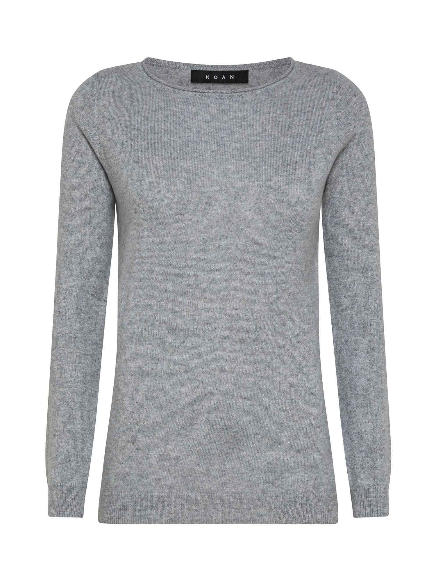 Koan - Pure cashmere boat neck pullover, Grey, large image number 0