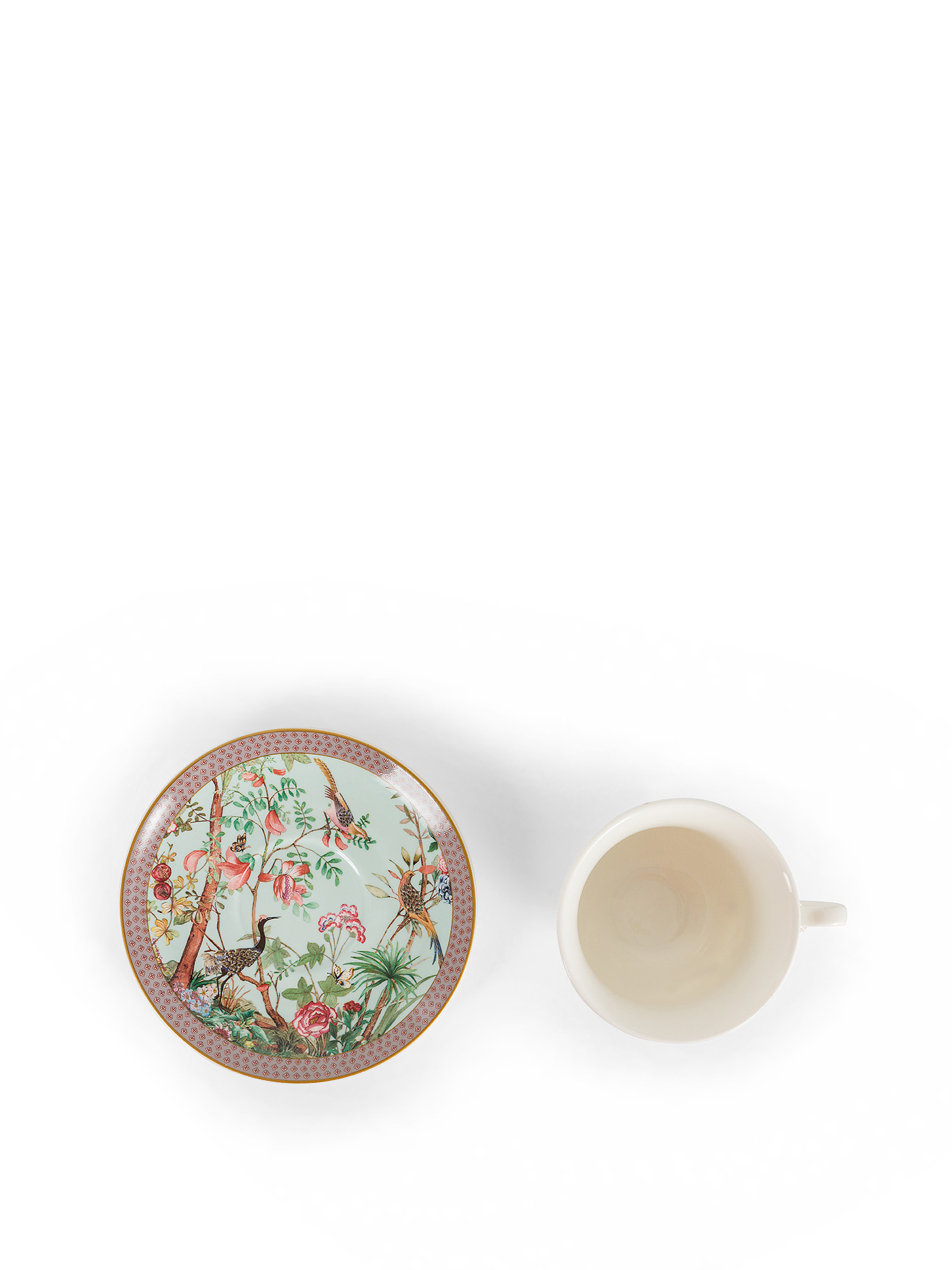 New bone china tea cup with heron motif, Multicolor, large image number 1